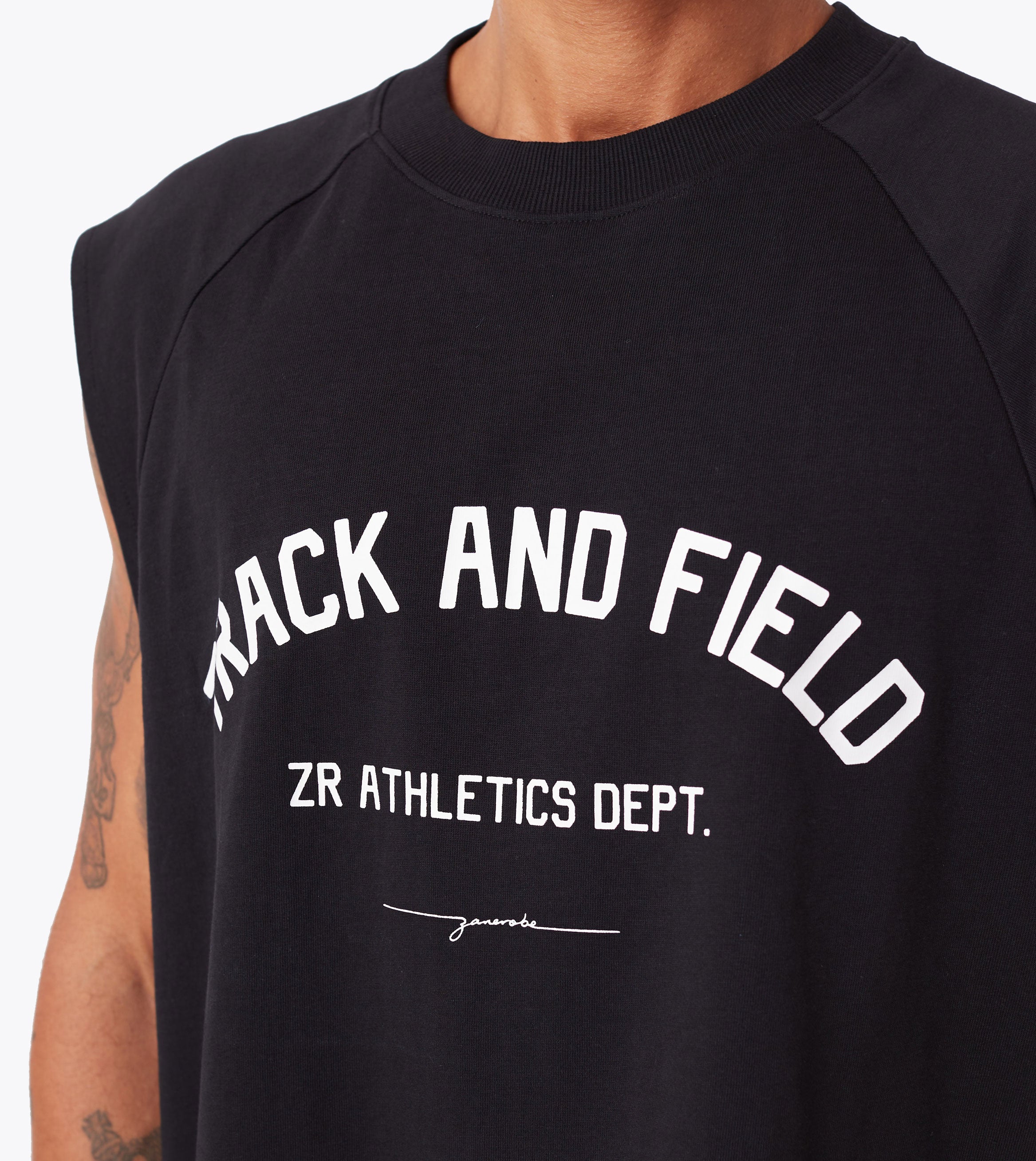Ath. Raglan Muscle Black