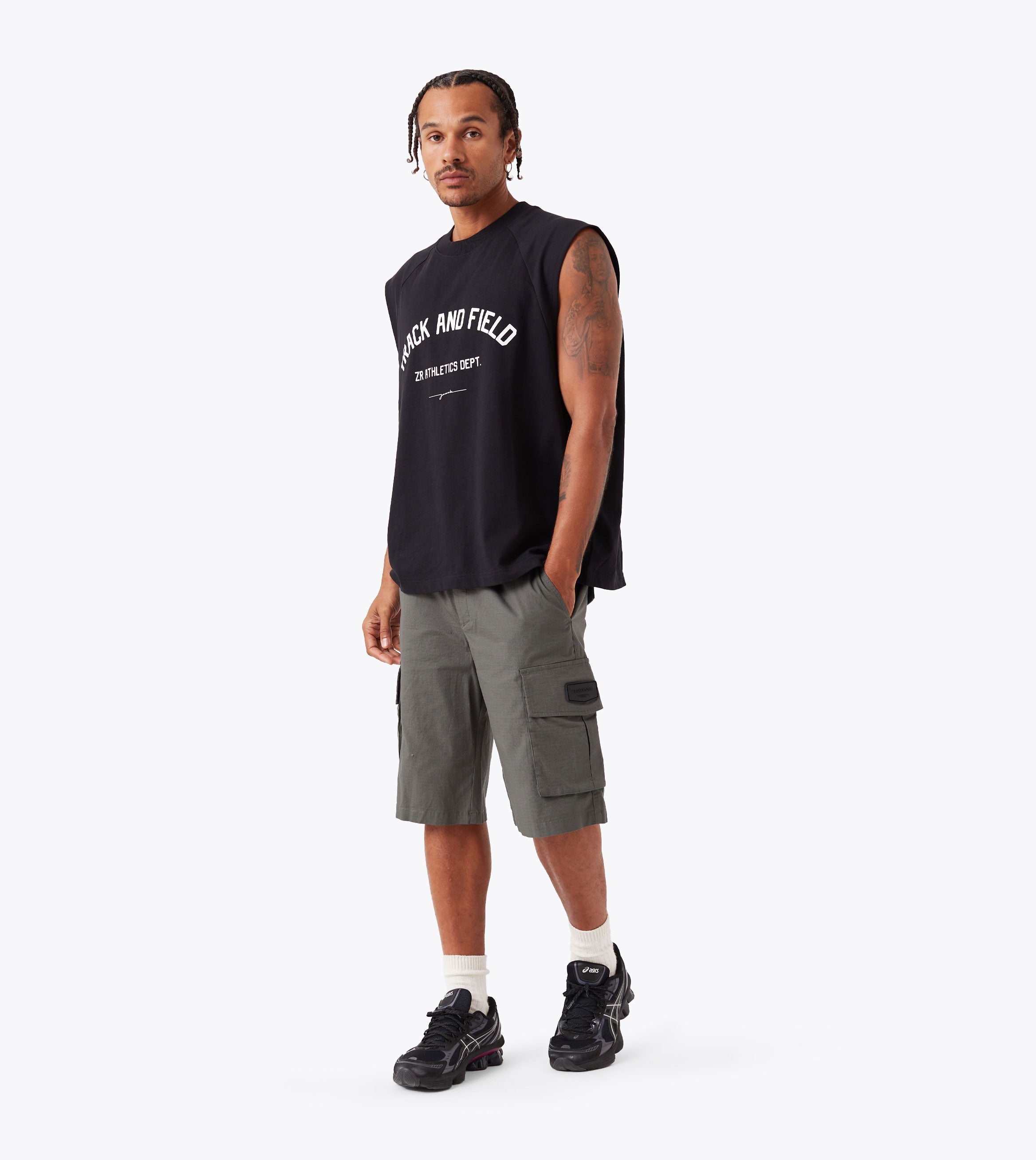 Ath. Raglan Muscle Black