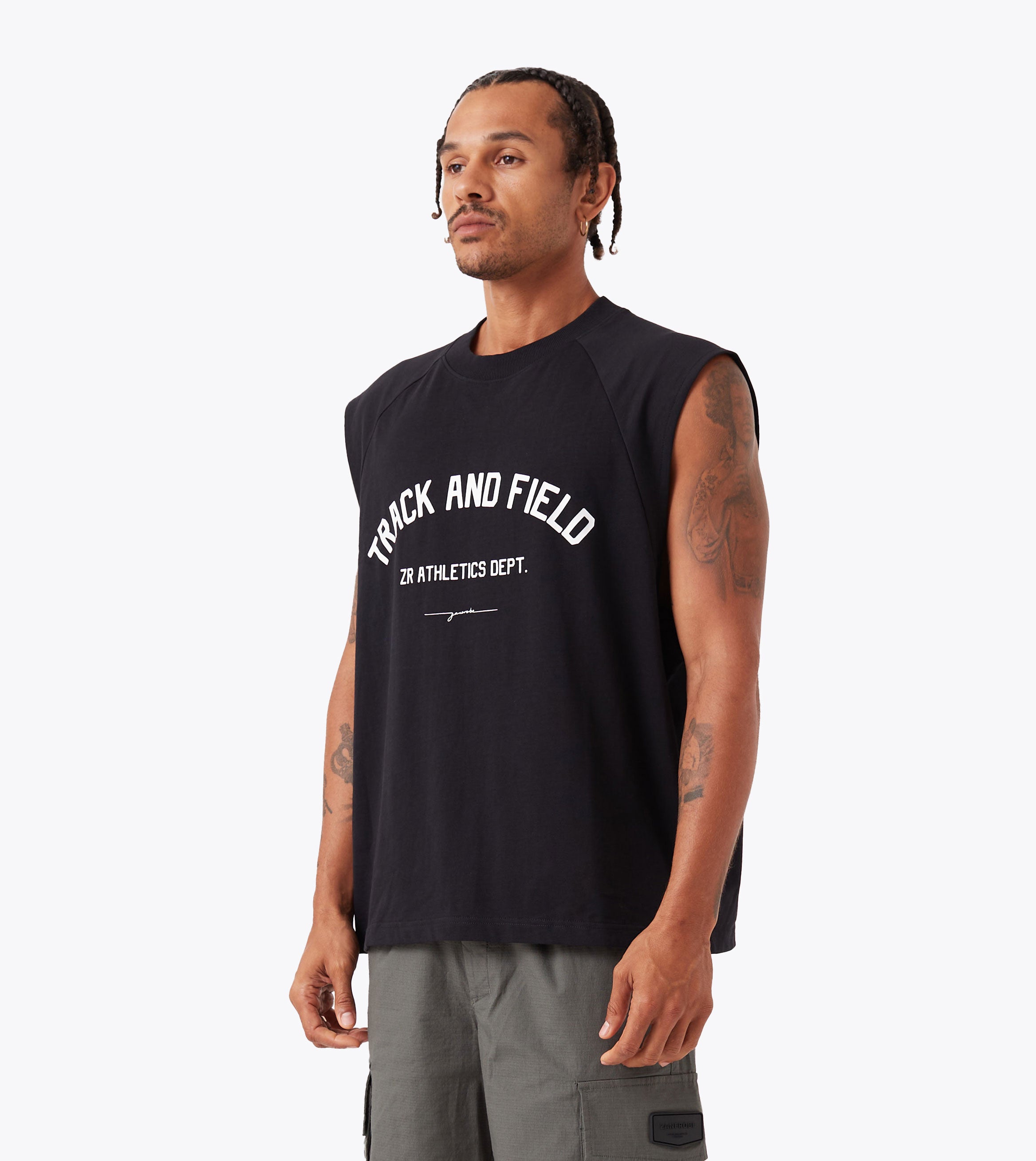 Ath. Raglan Muscle Black