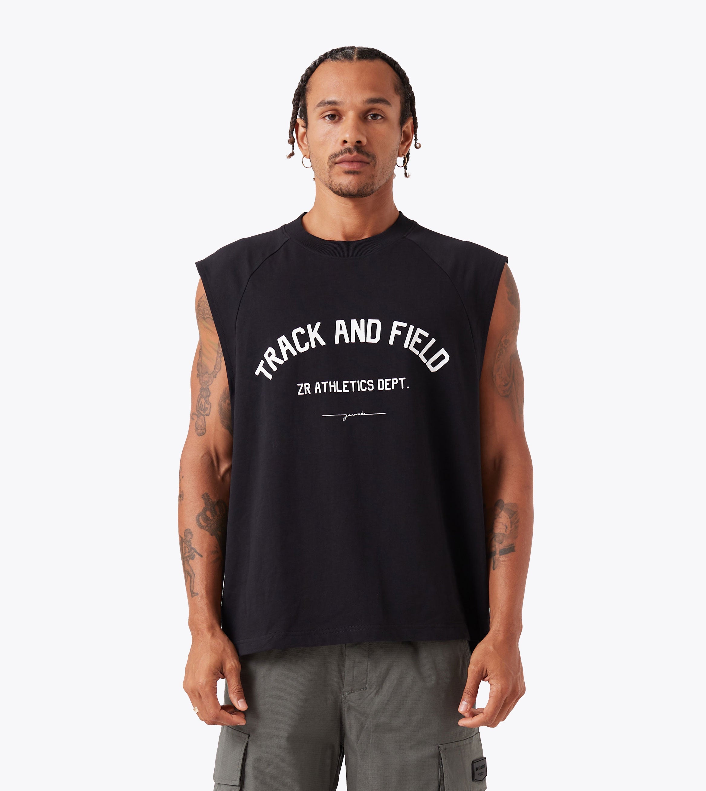 Ath. Raglan Muscle Black