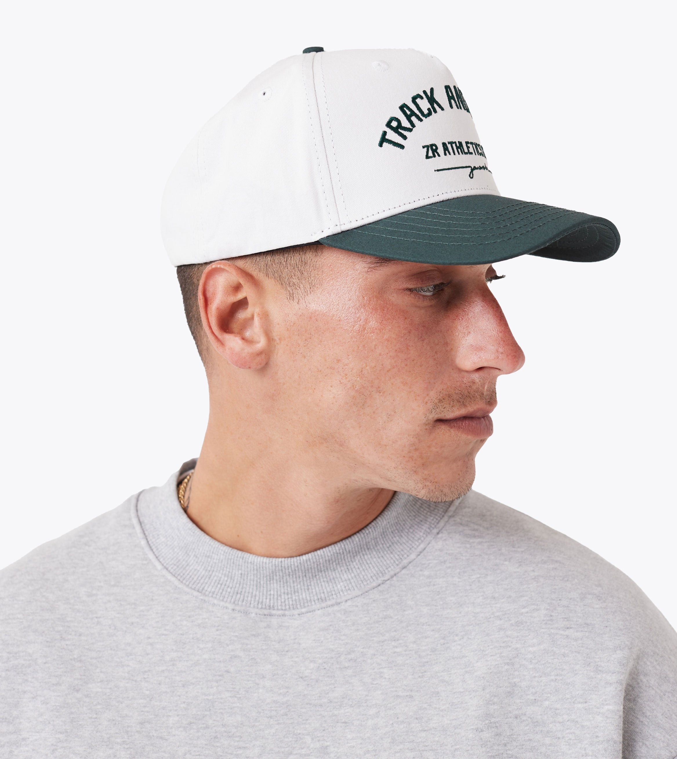 Ath. Snapback Vintage White/Forest