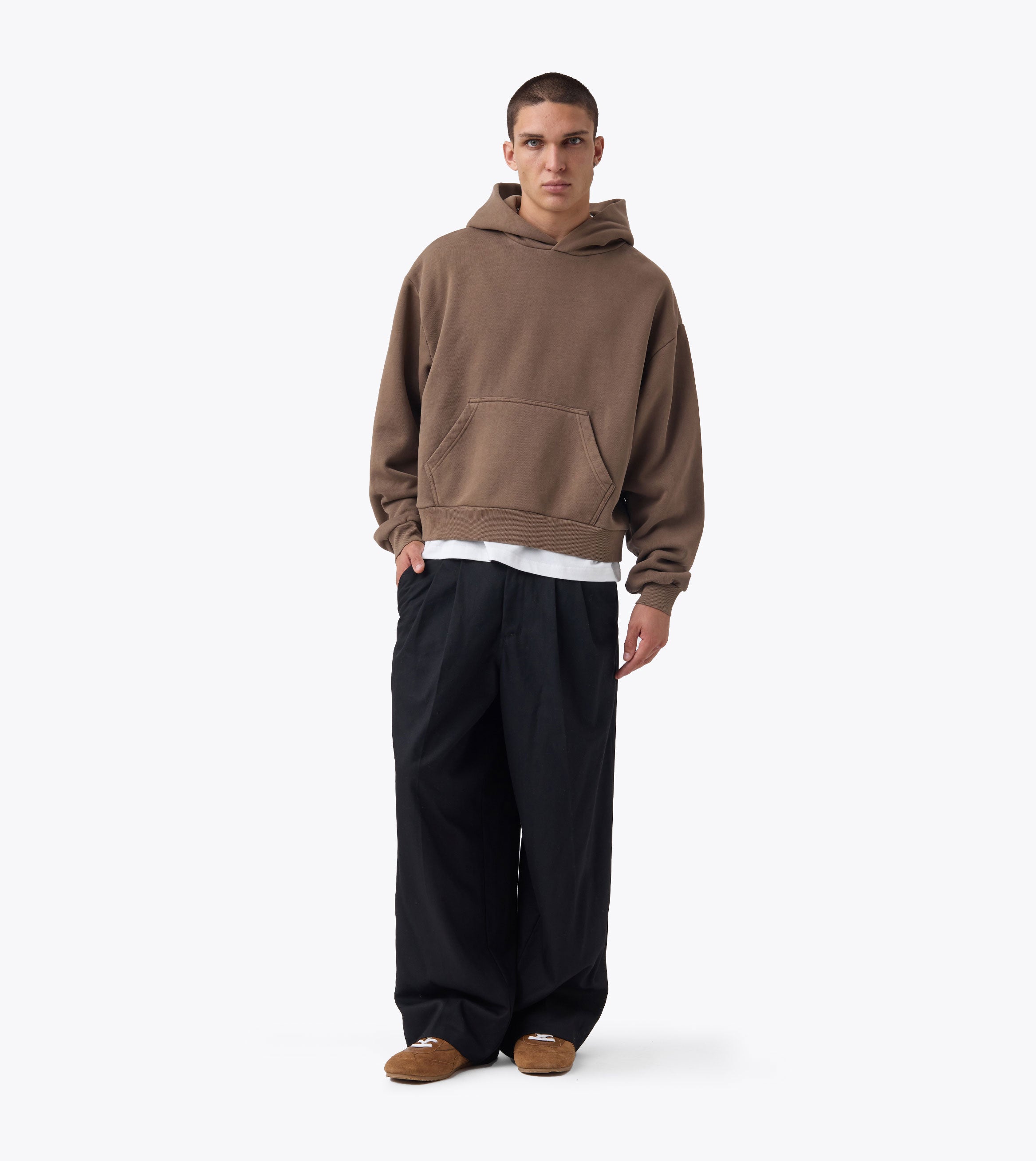 Box Crop Hood GD Choc