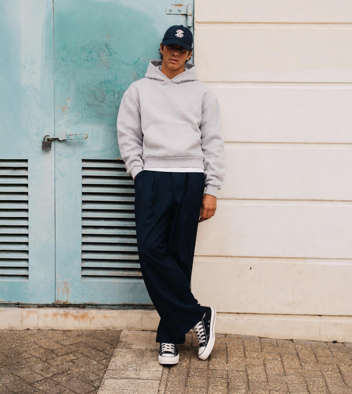 Box Crop Hood Medium Grey Marle - Coming Soon