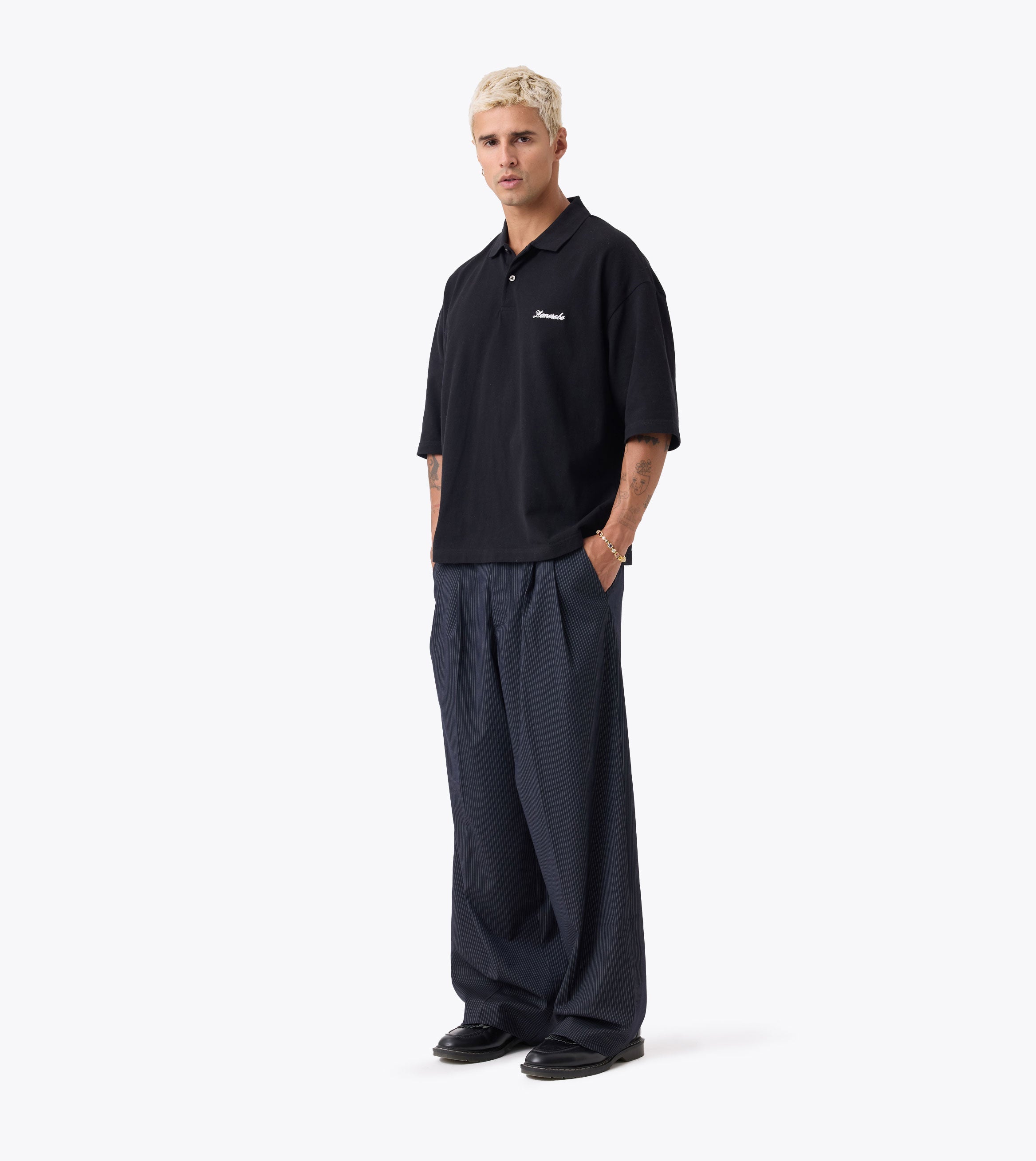 Box Crop Polo Black - Coming Soon