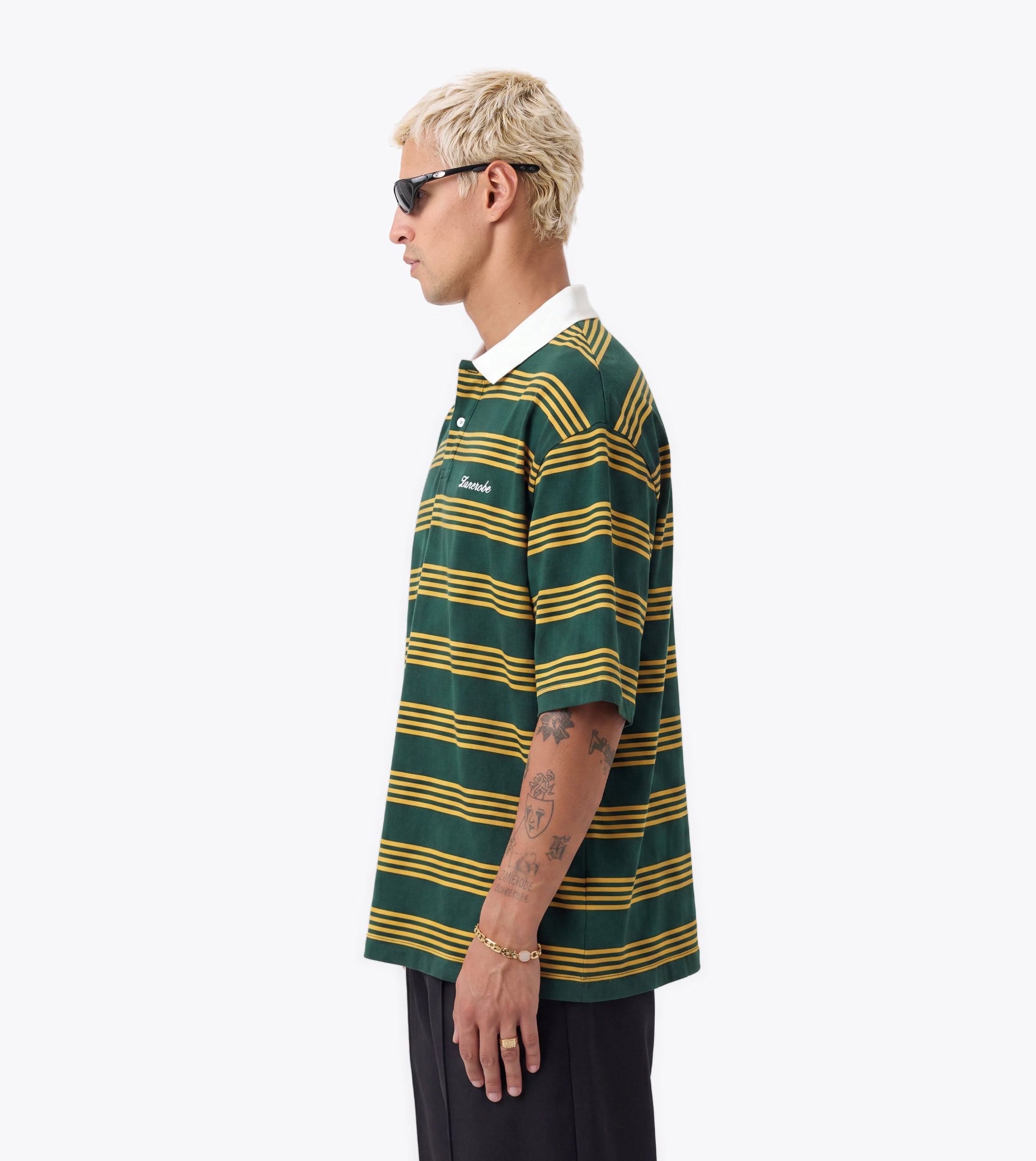Box Crop Polo Green/Gold - Coming Soon