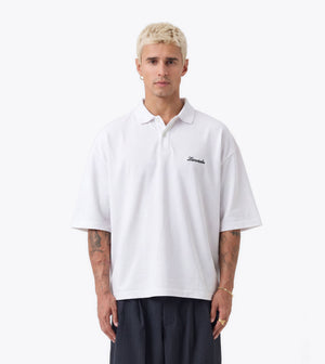 Box Crop Polo White - Coming Soon