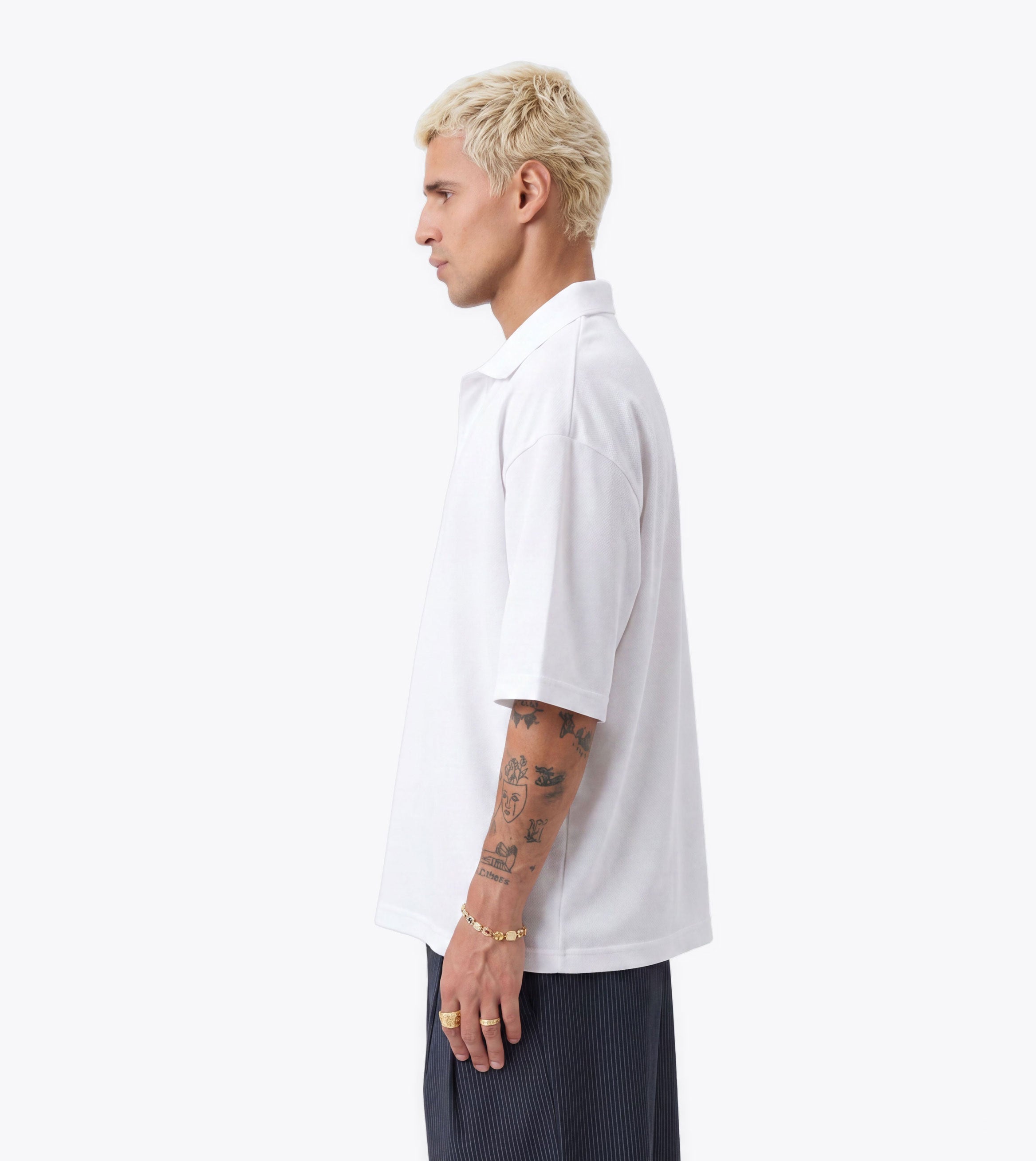 Box Crop Polo White - Coming Soon