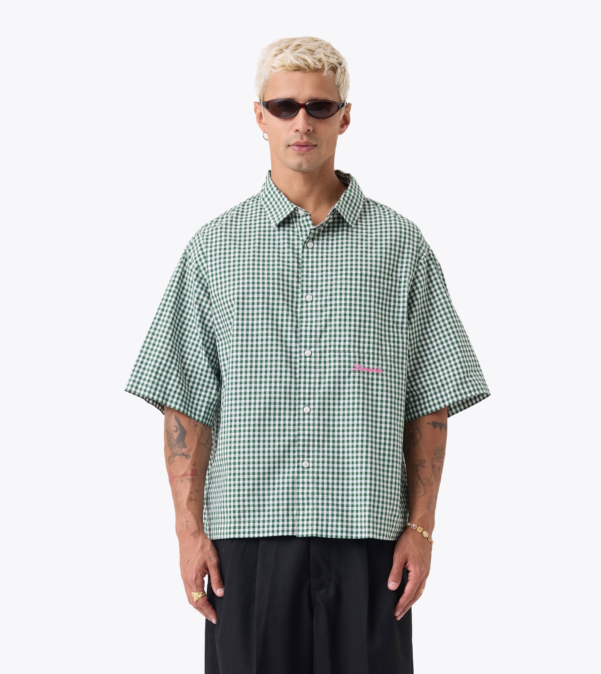 Box Crop Shirt Forest Check - Coming Soon