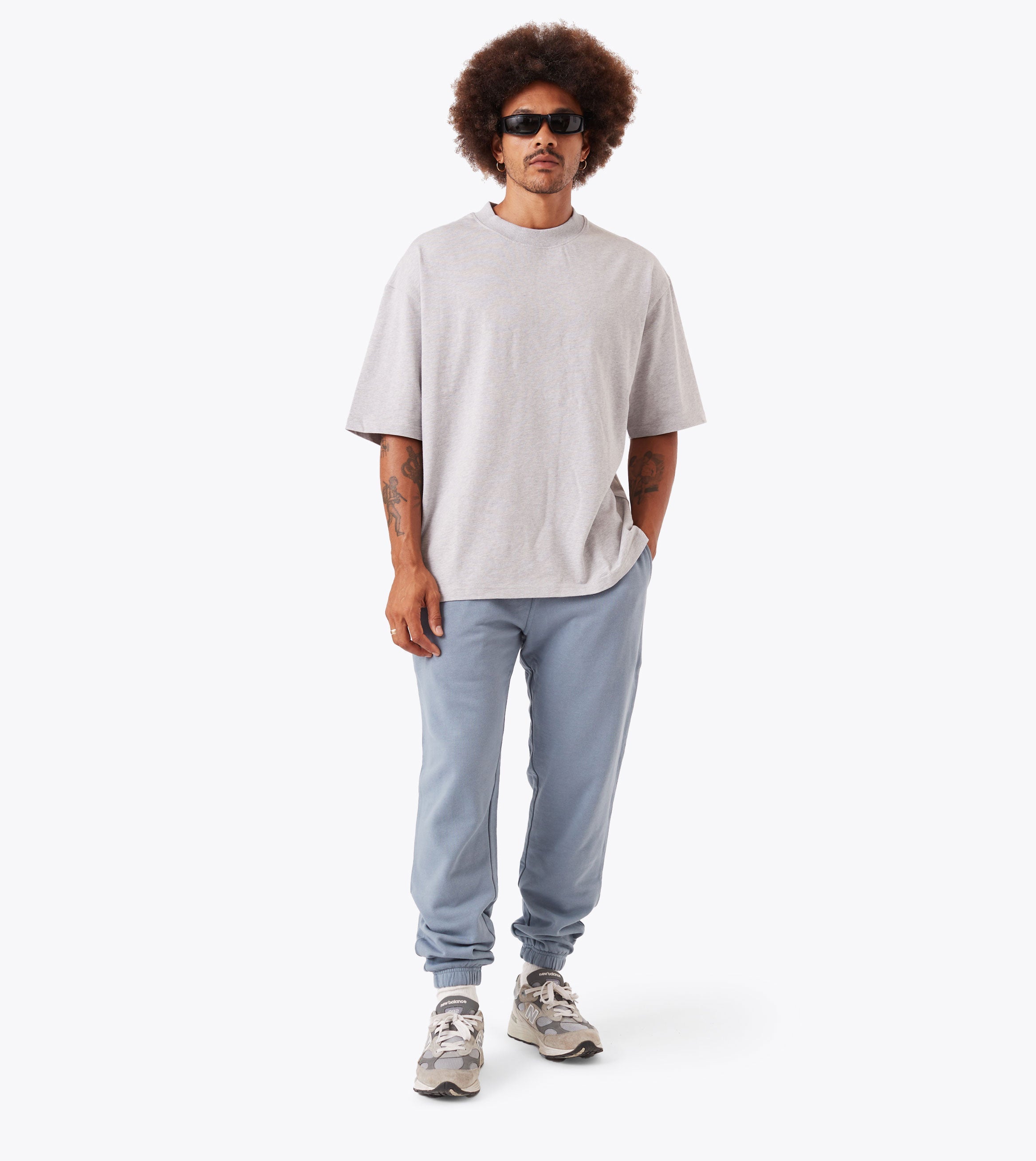 Box Fleece Jogger Steel