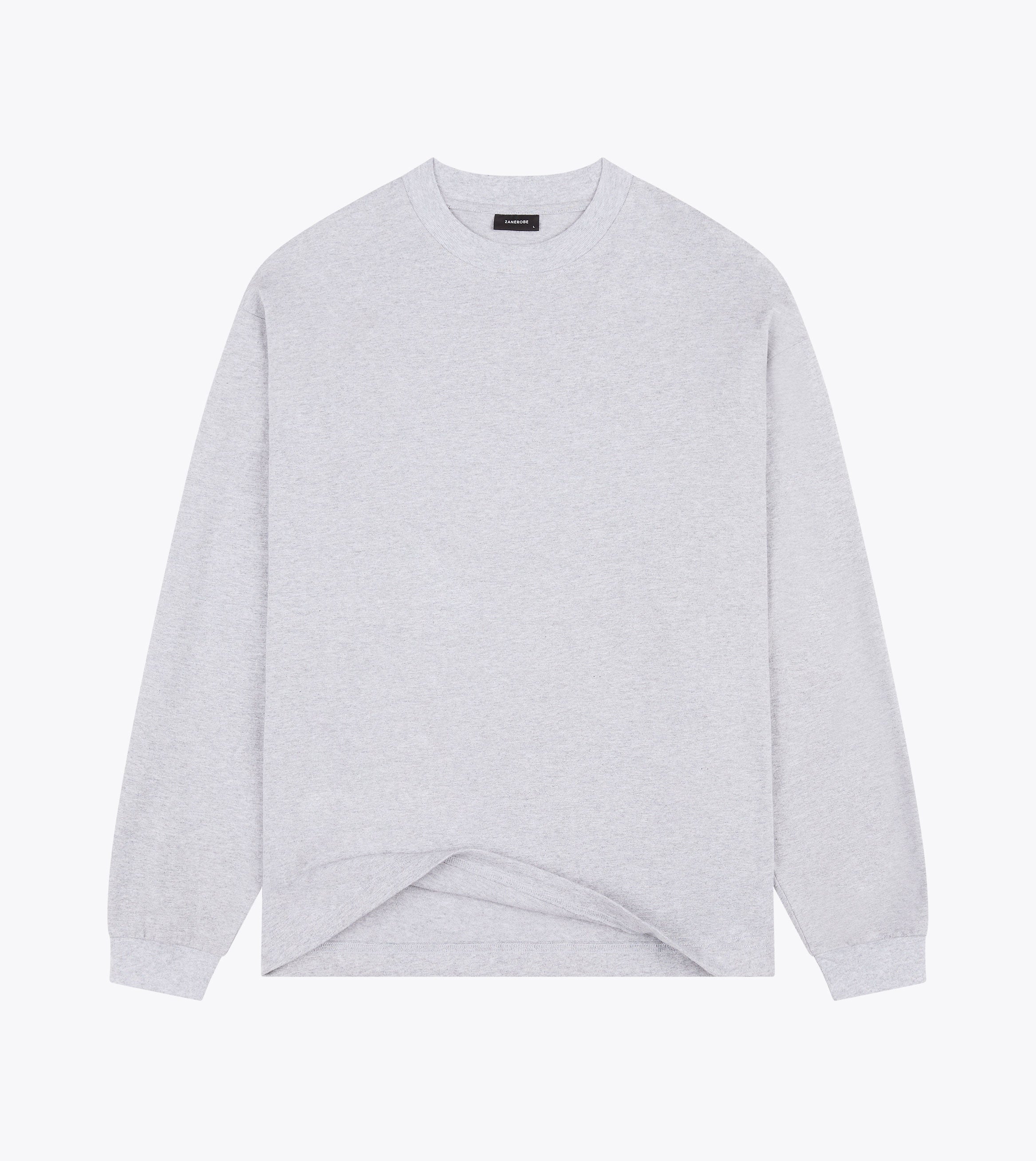 Box ++ LS Tee Grey Marle