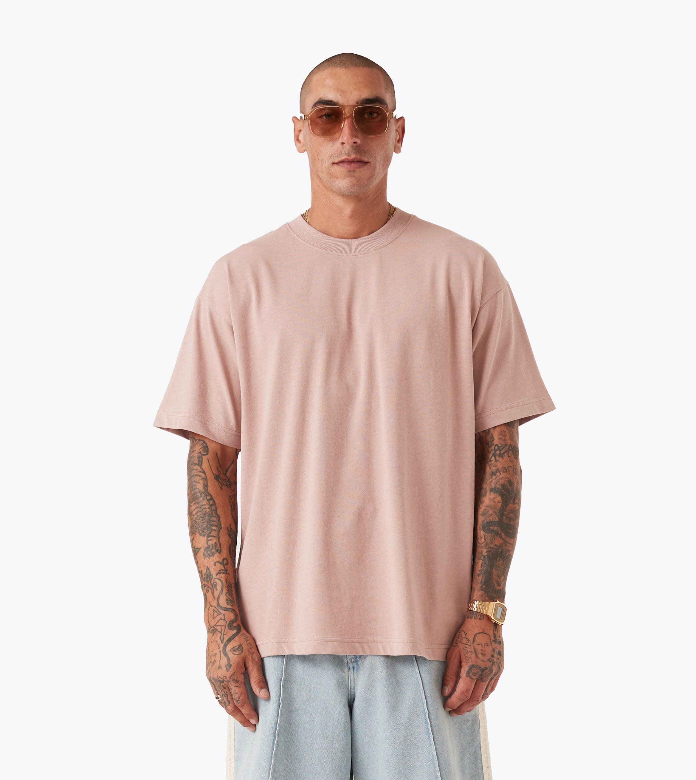 Box Tee Dusty Pink