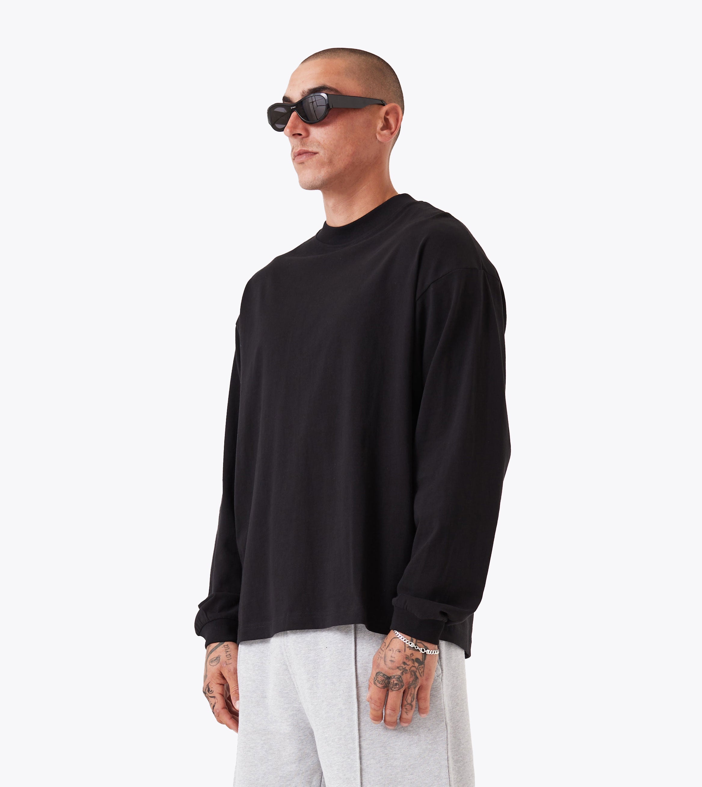 Box ++ LS Tee Black