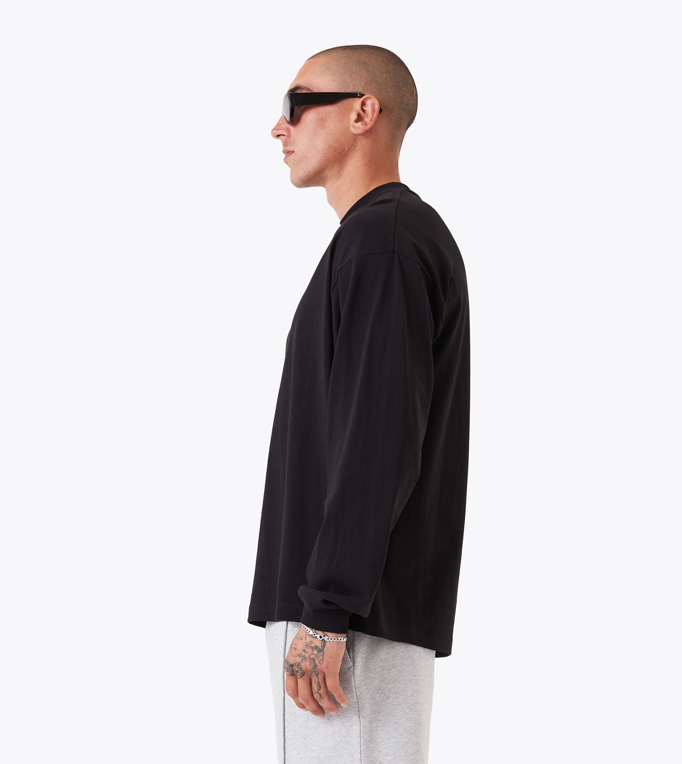 Box ++ LS Tee Black
