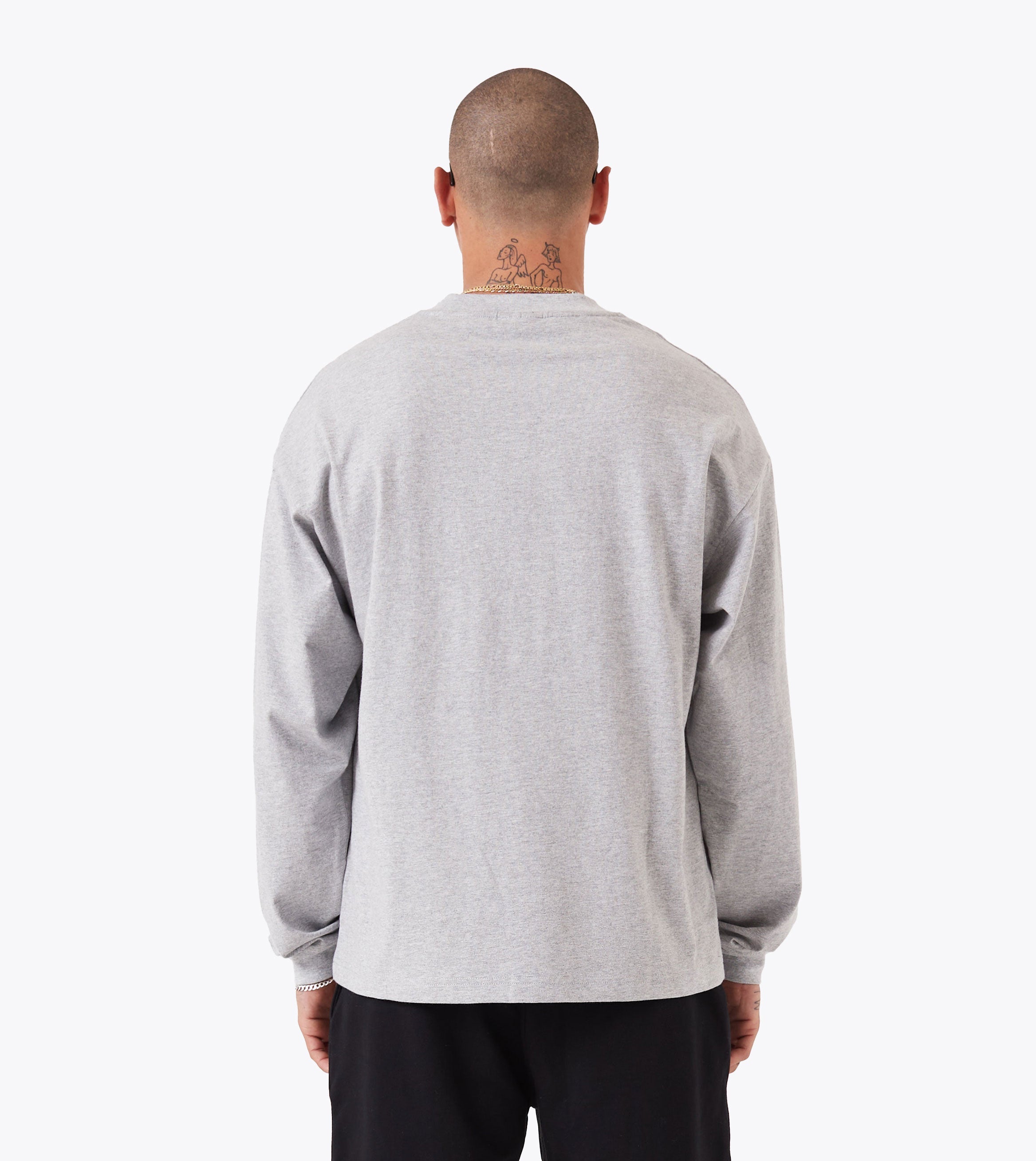 Box ++ LS Tee Grey Marle