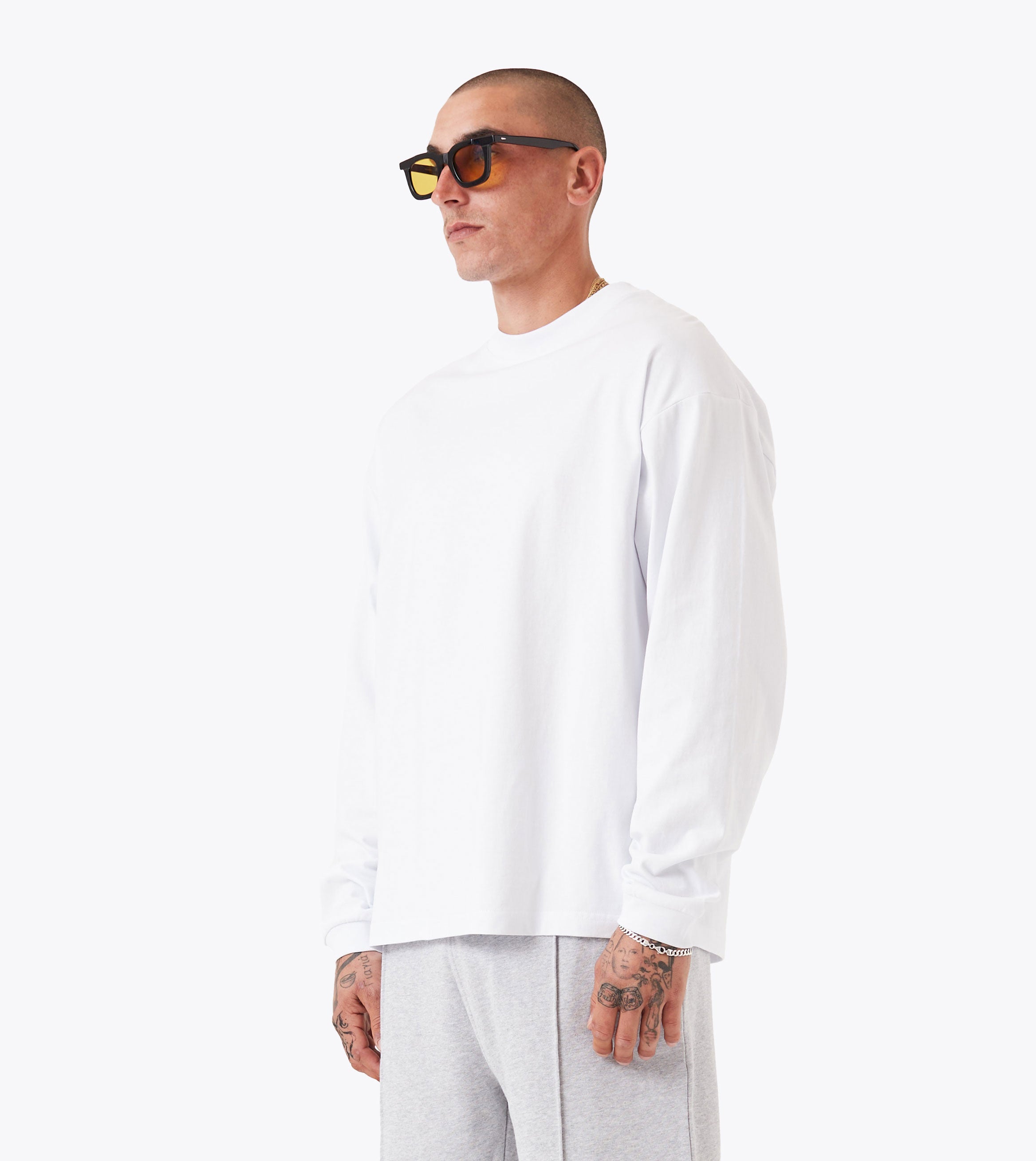 Box ++ LS Tee White