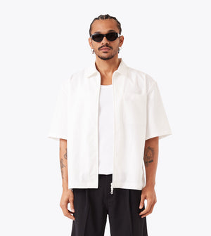 Boxy SS Overshirt 2.0 Vintage White