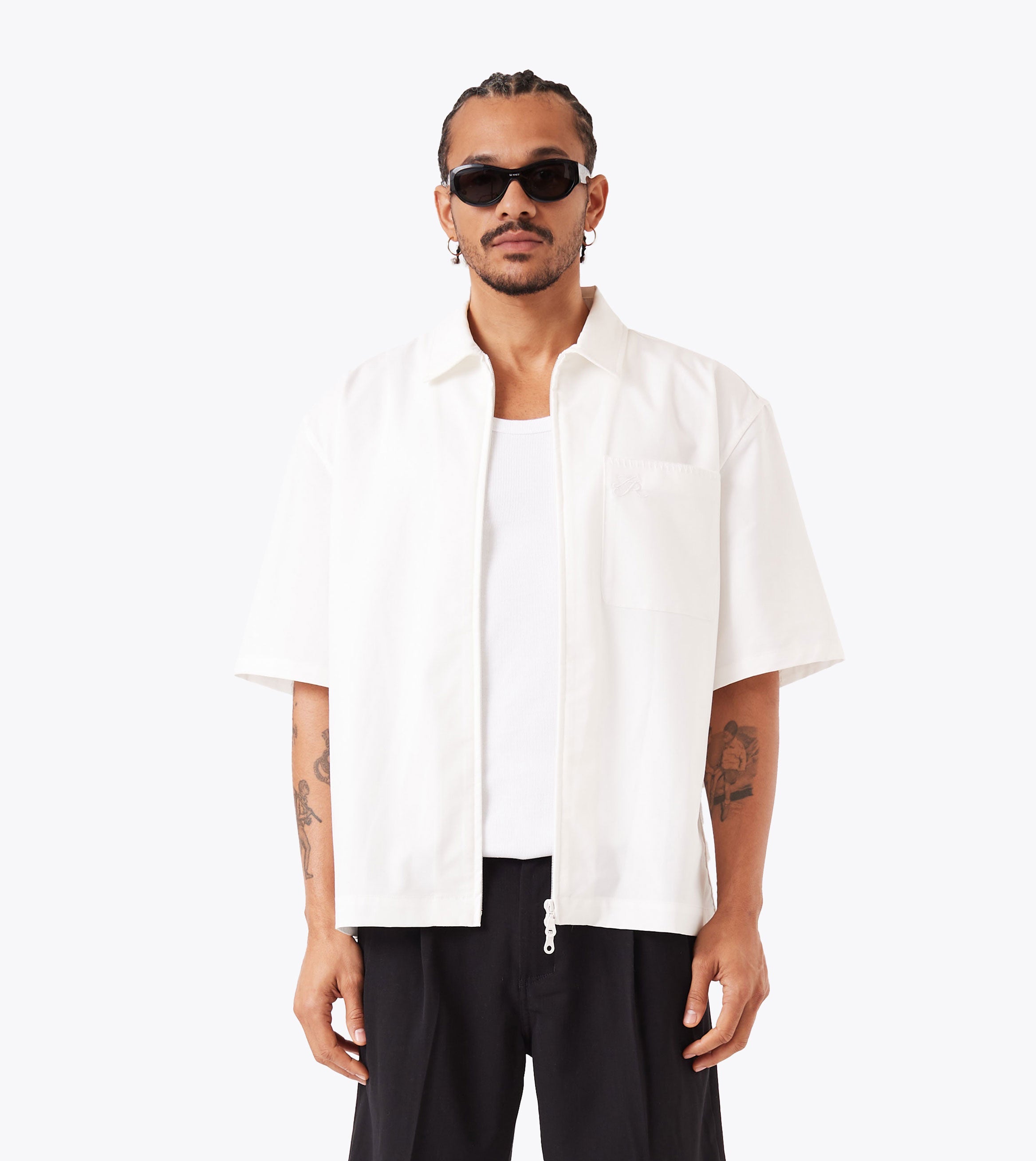 Boxy SS Overshirt 2.0 Vintage White