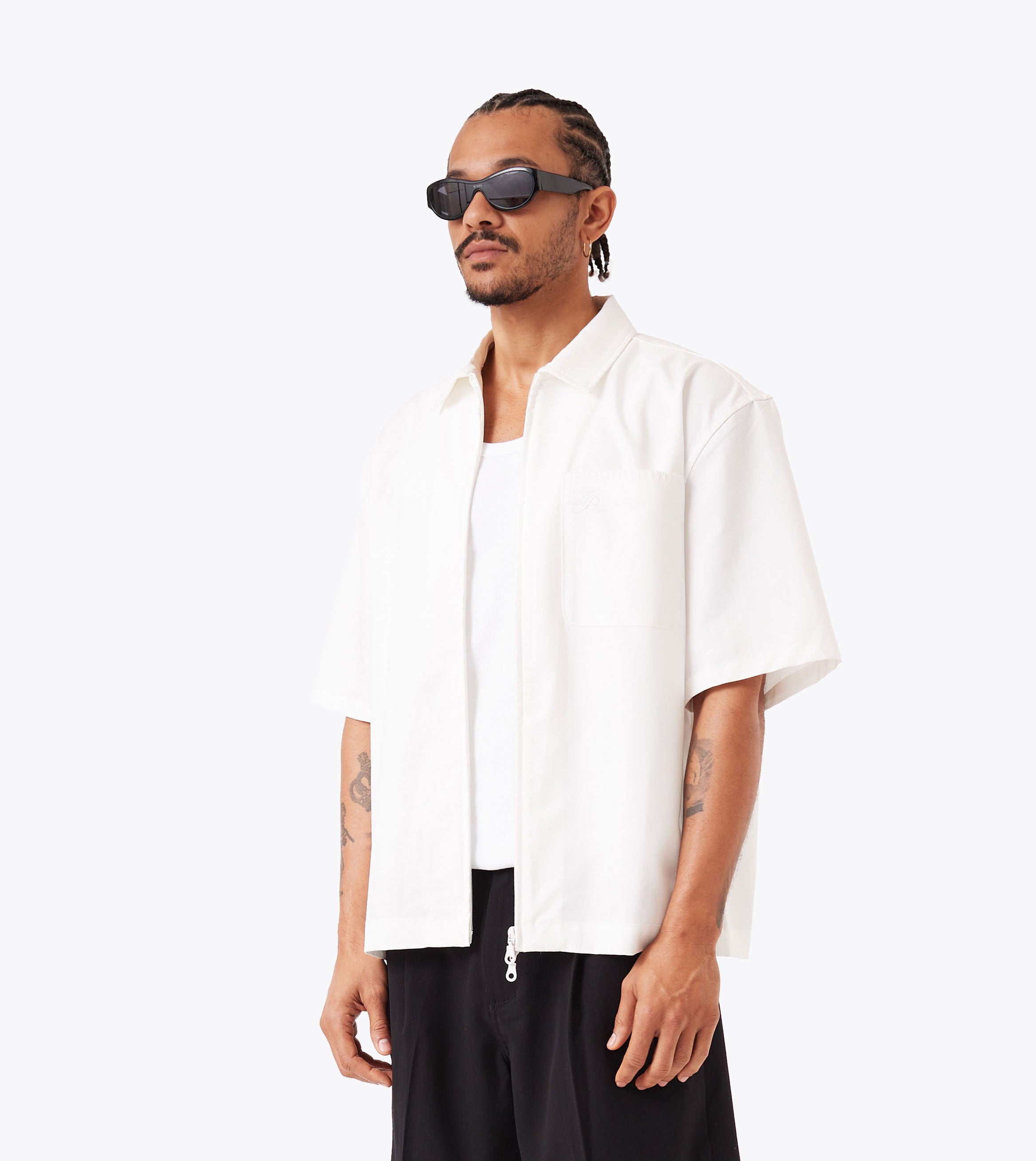 Boxy SS Overshirt 2.0 Vintage White