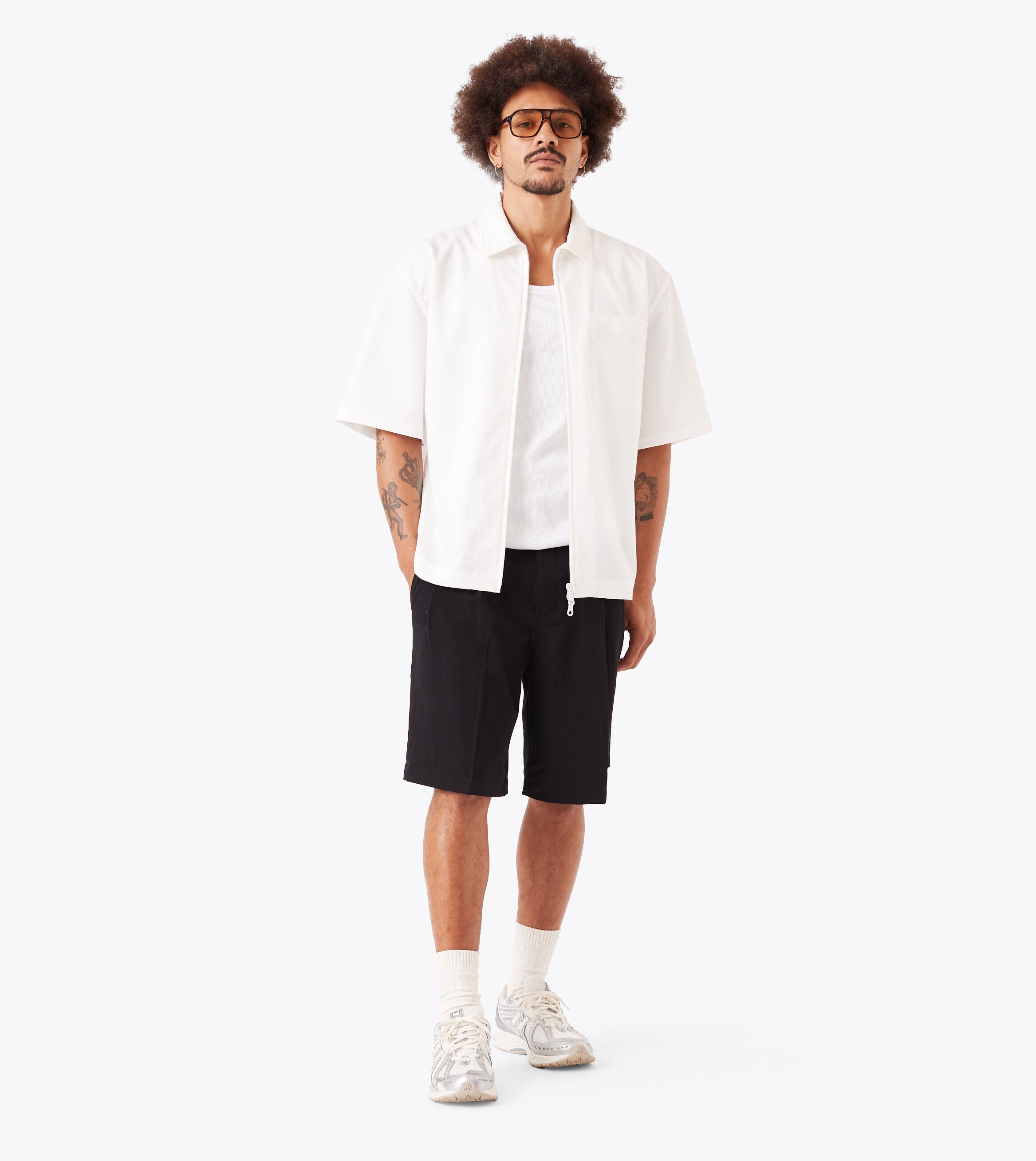 Boxy SS Overshirt 2.0 Vintage White