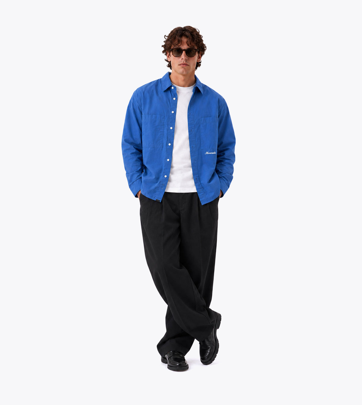 Business LS Shirt Chalk Blue