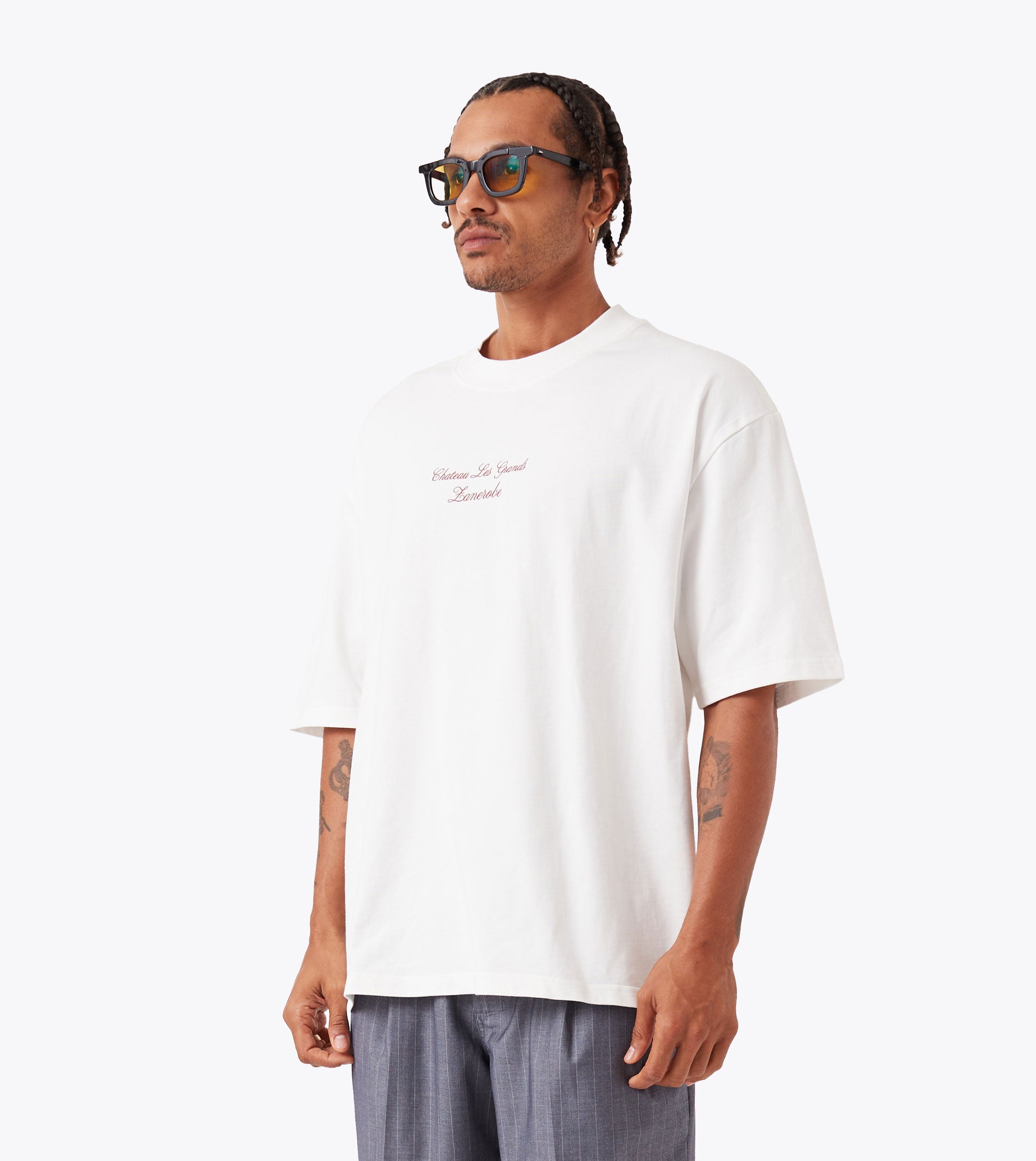 Chateau Les Zanerobe Flow Tee Vintage White