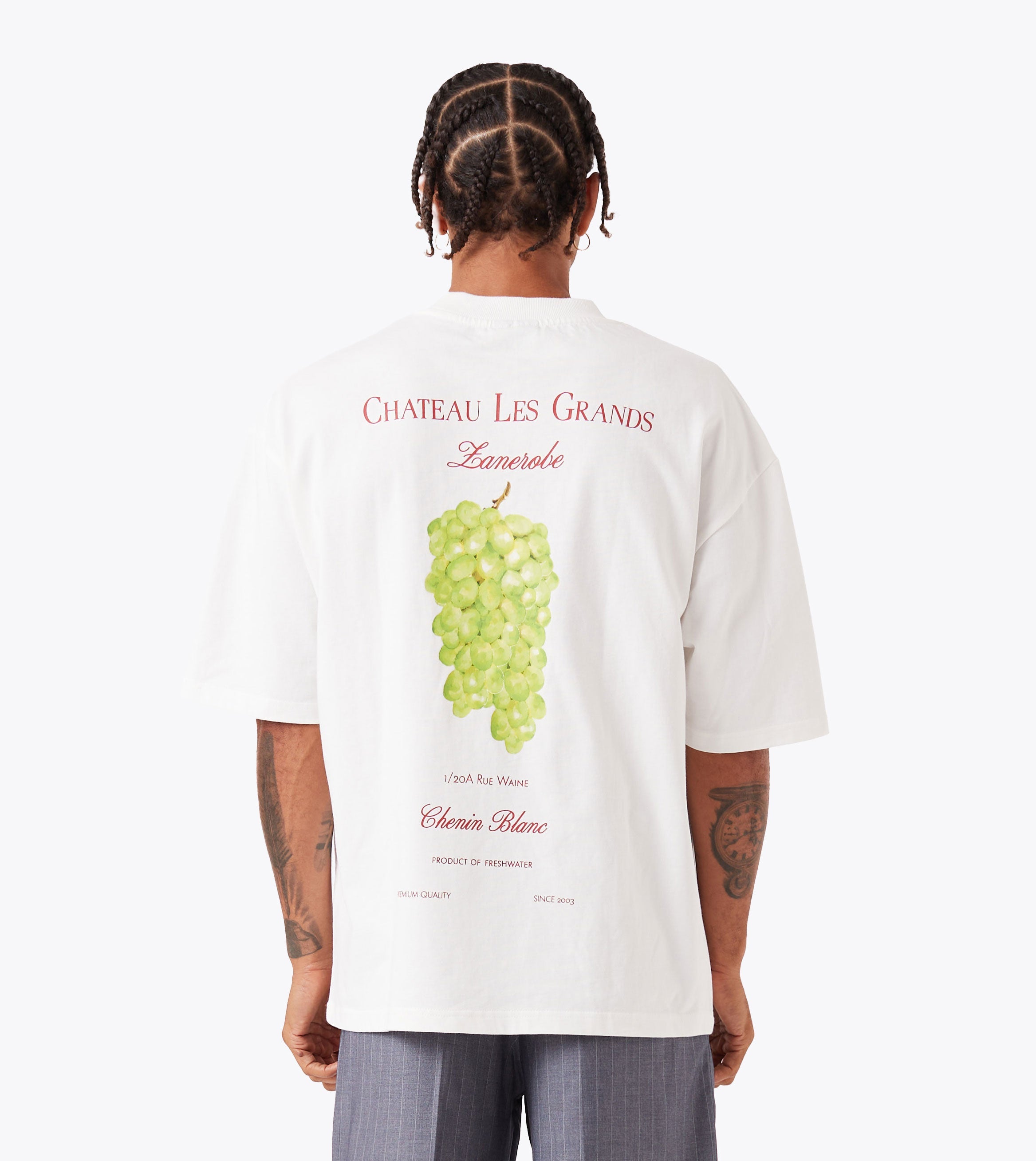 Chateau Les Zanerobe Flow Tee Vintage White