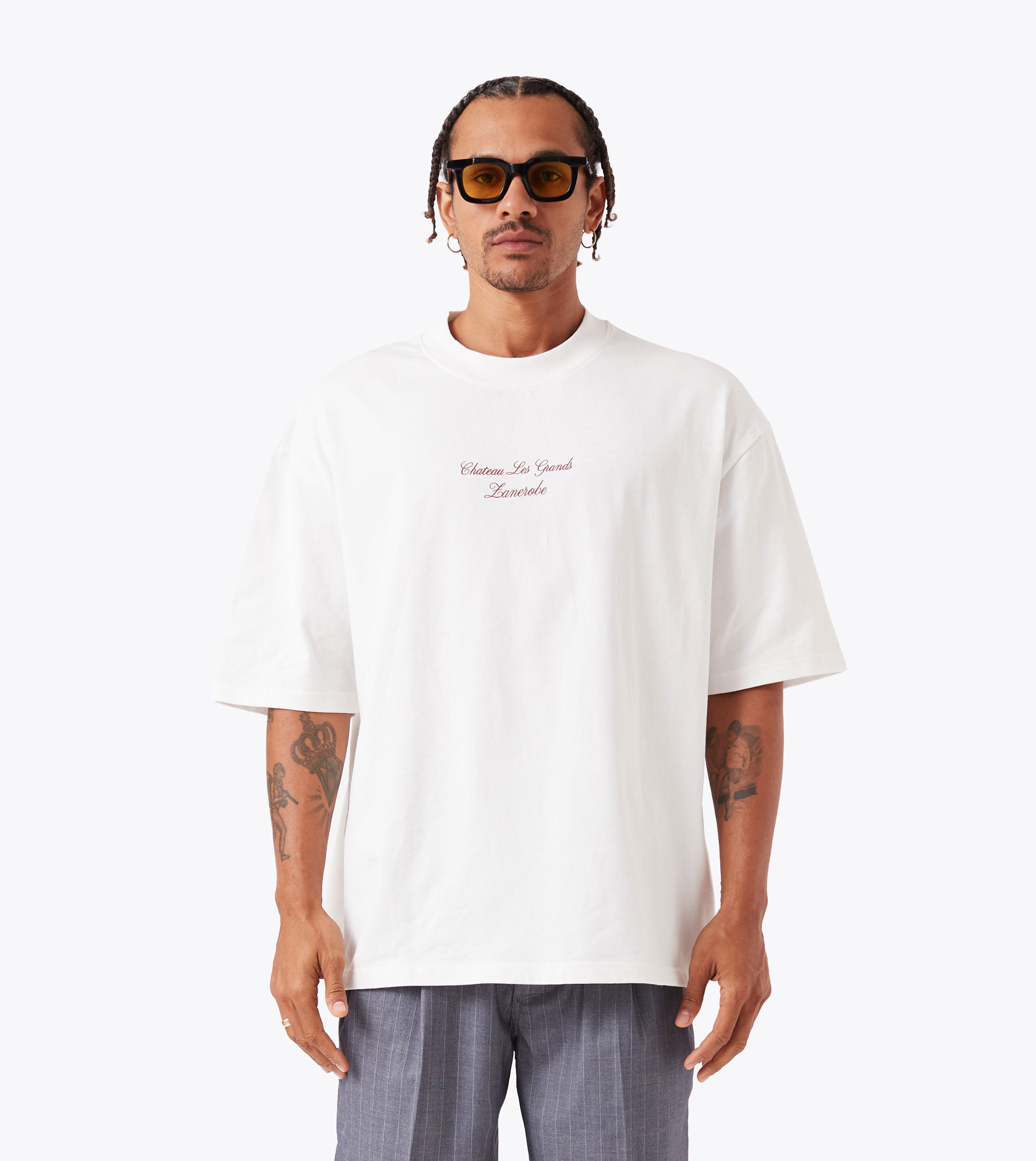 Chateau Les Zanerobe Flow Tee Vintage White