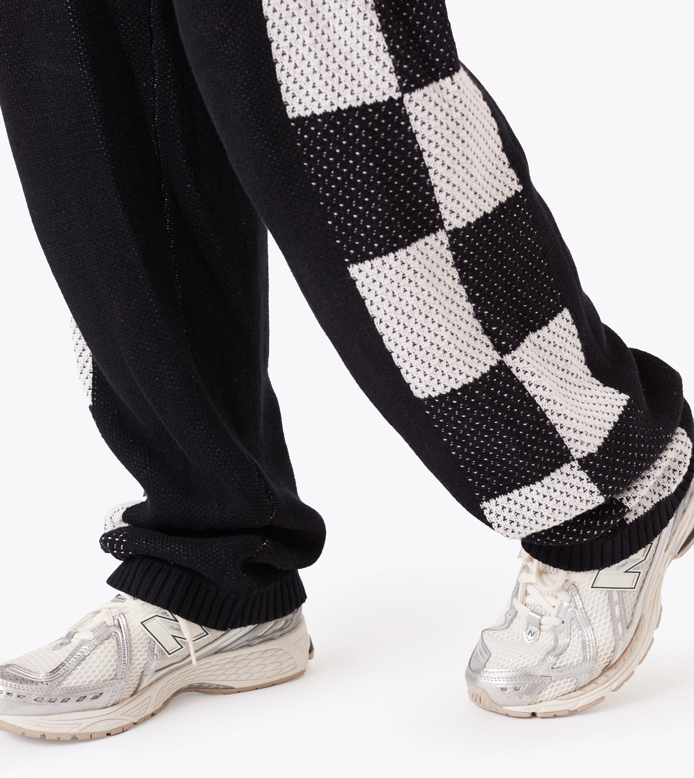 Checker Lounge Pant Black