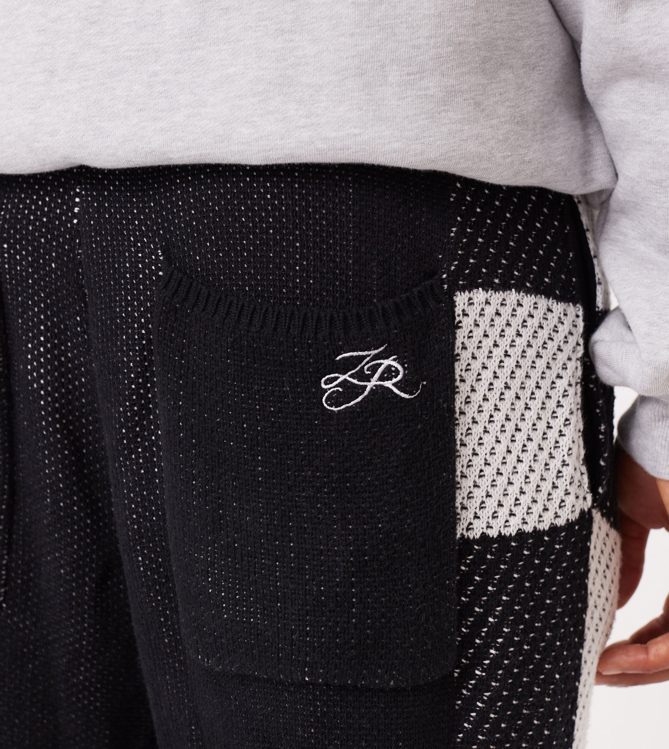 Checker Lounge Pant Black