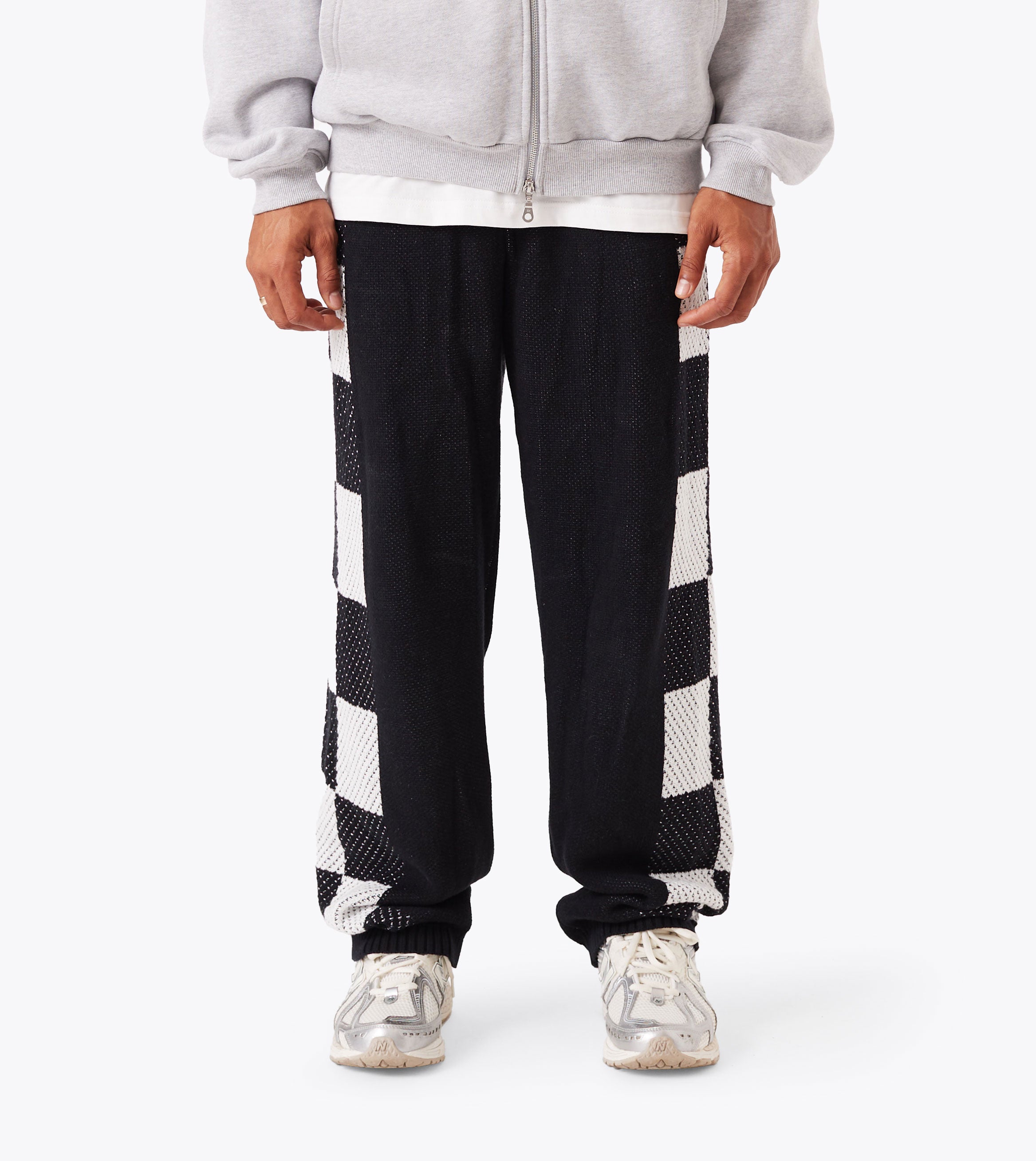 Checker Lounge Pant Black