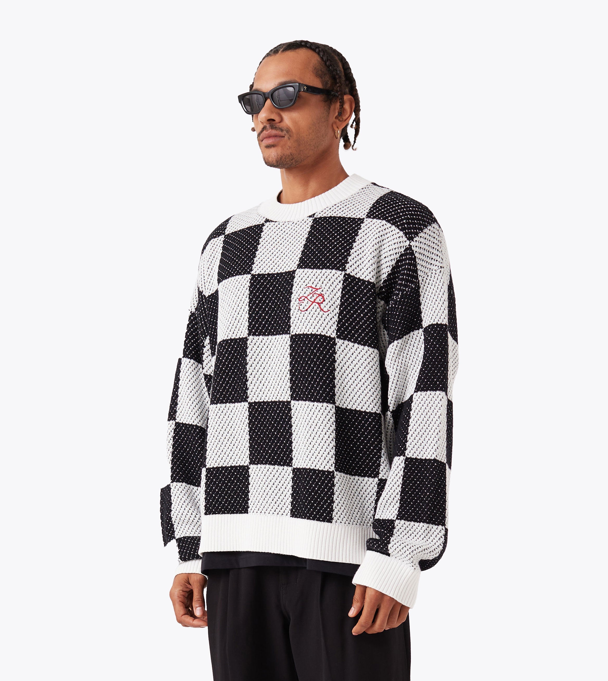 Checker OS Knit Vintage White/Black
