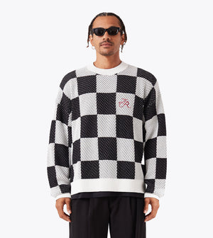 Checker OS Knit Vintage White/Black
