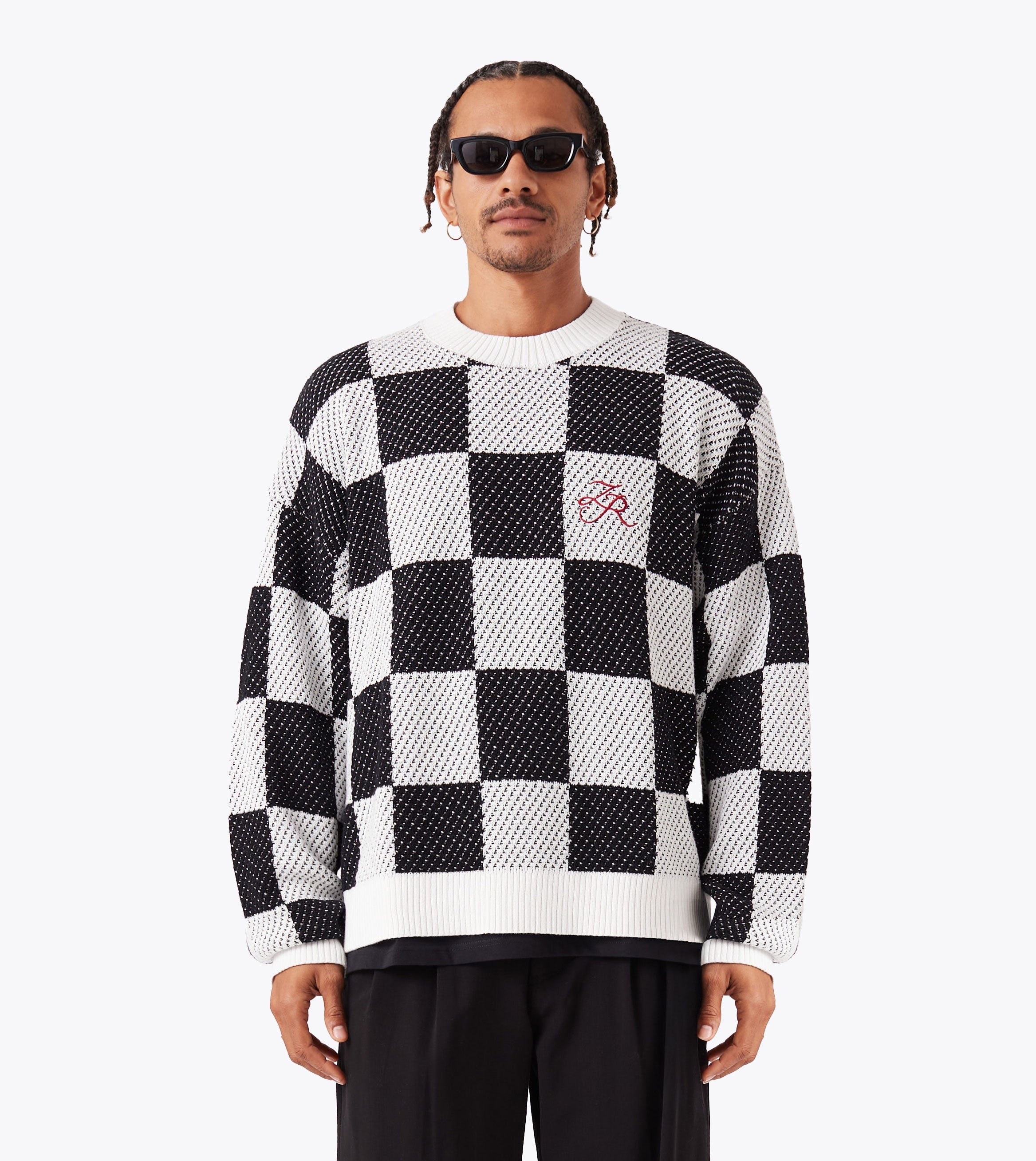 Checker OS Knit Vintage White/Black