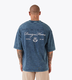 Crest Flow Tee GD Navy - Coming Soon