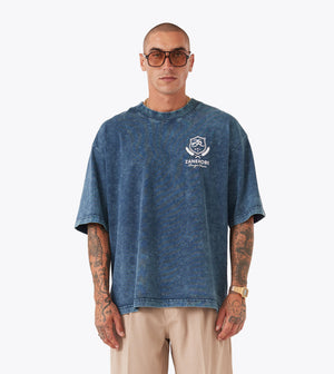 Crest Flow Tee GD Navy