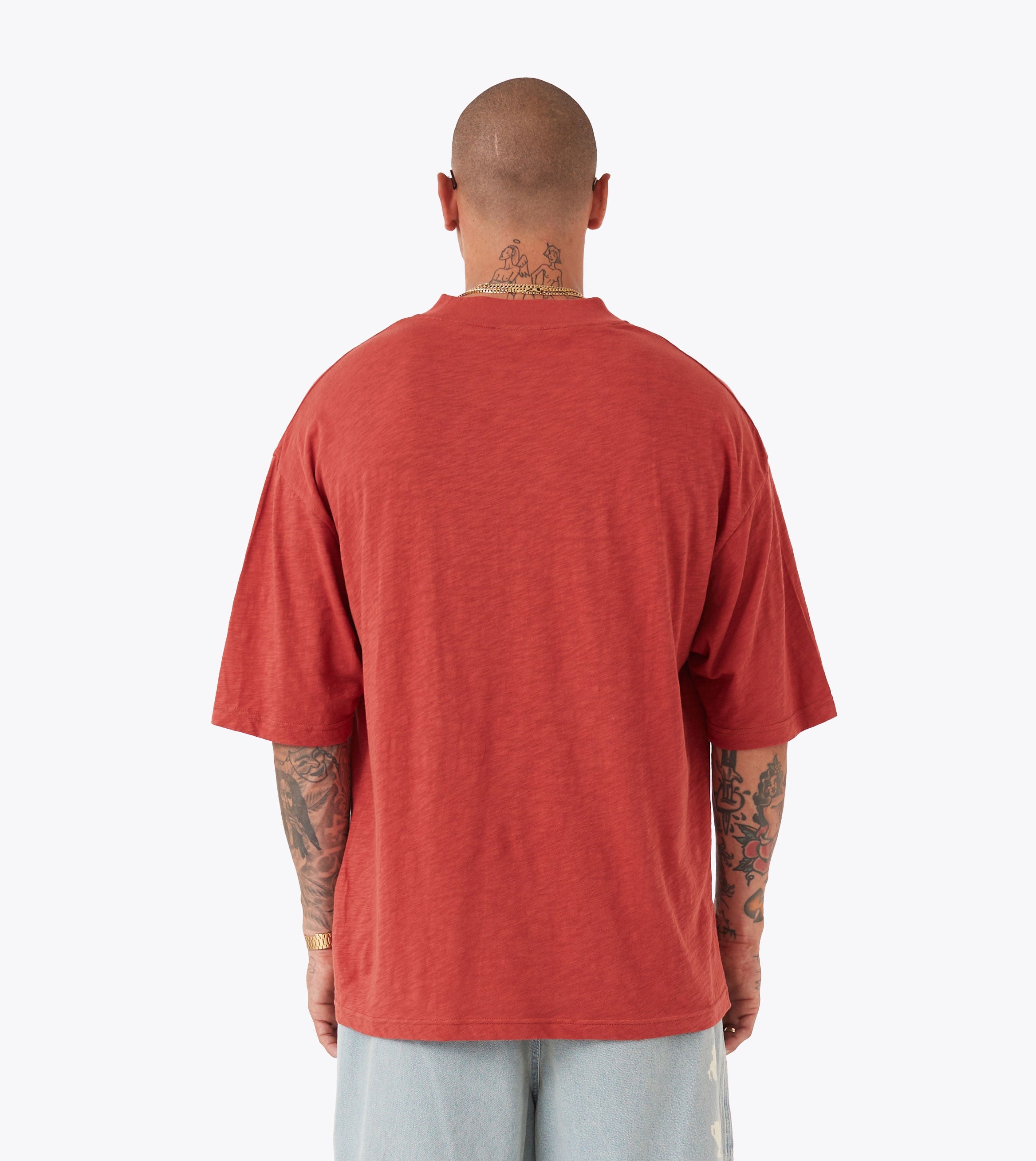 Crest Slub Flow Tee Cherry