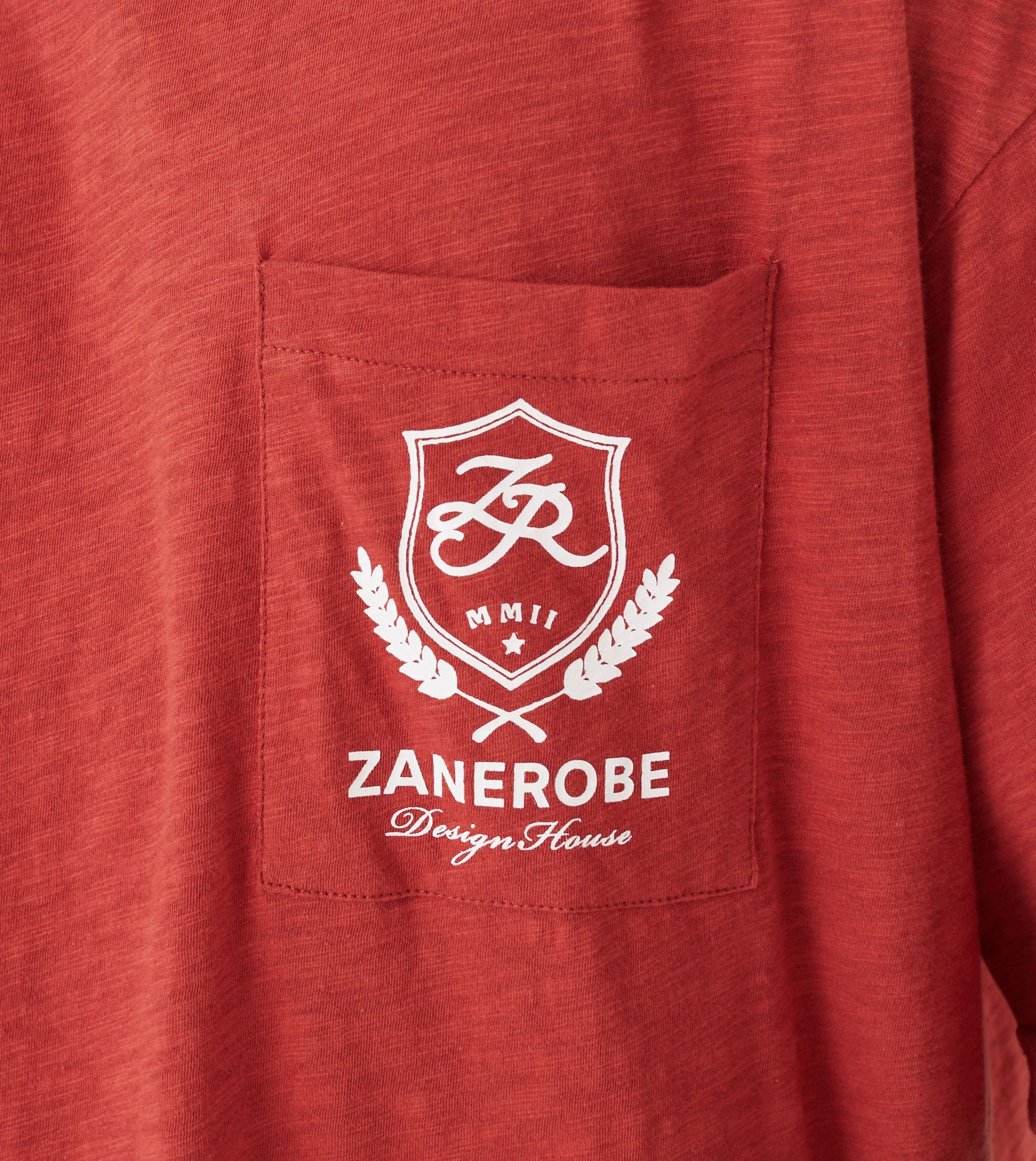 Crest Slub Flow Tee Cherry