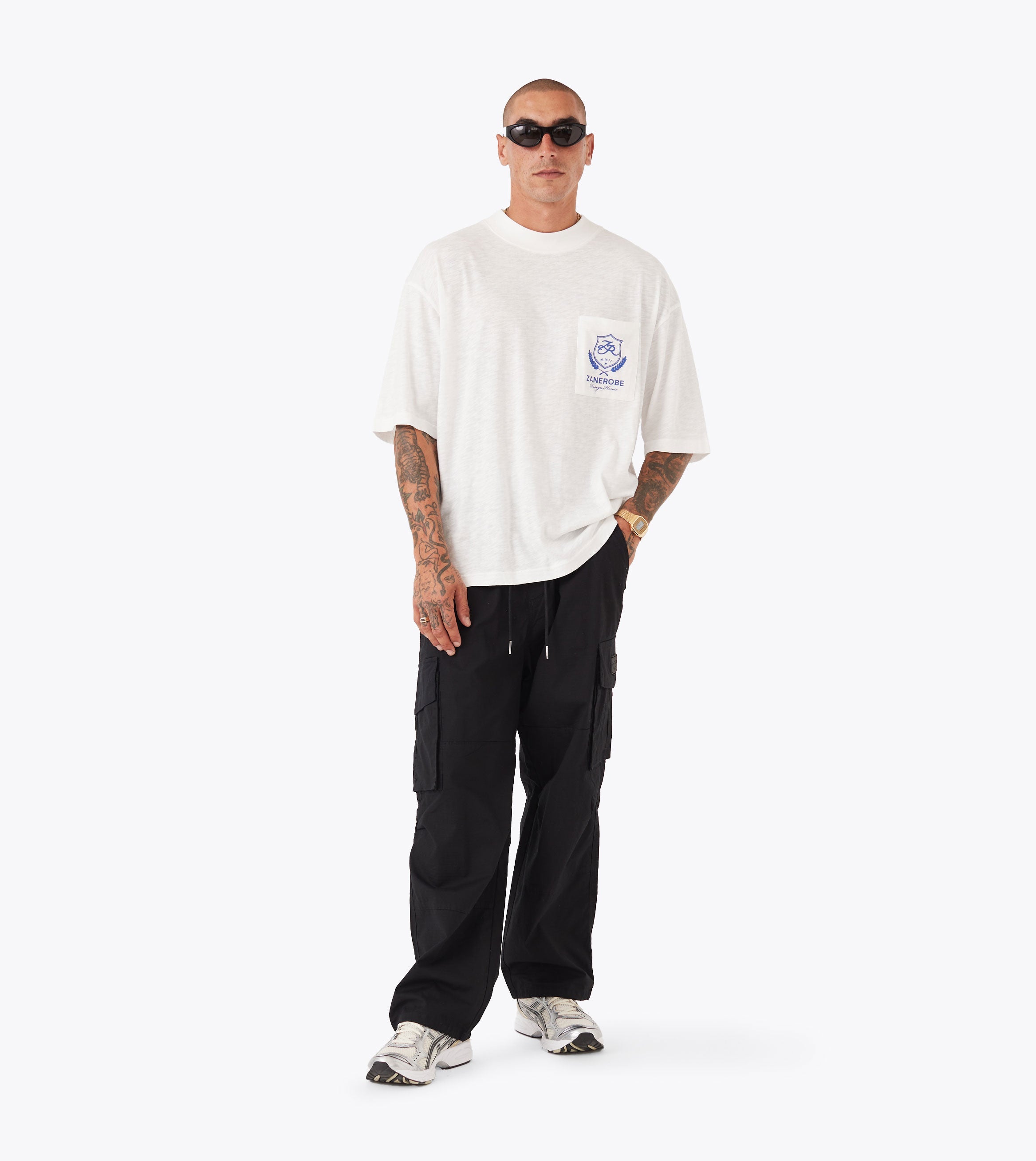 Crest Slub Flow Tee Vintage White