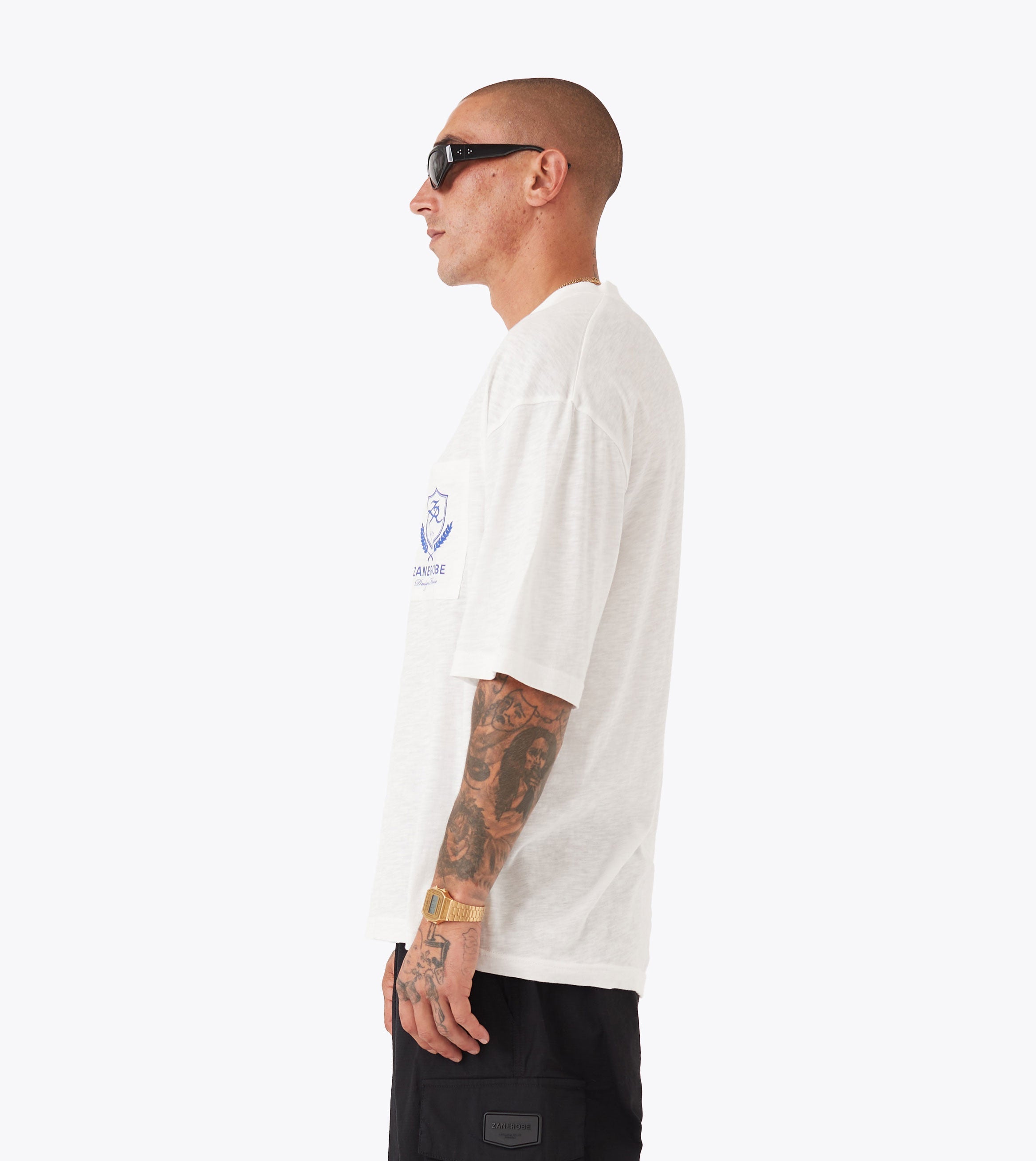 Crest Slub Flow Tee Vintage White