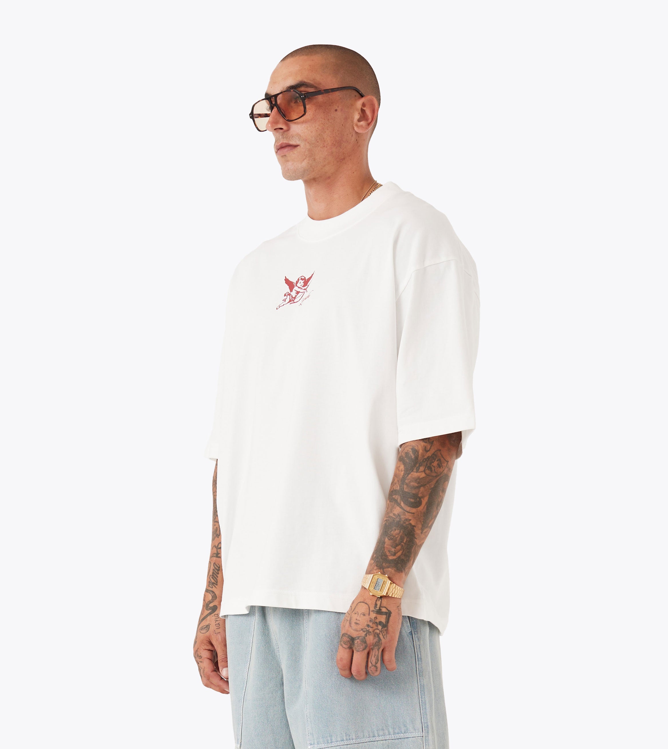 Cupids Corridor Flow Tee Vintage White