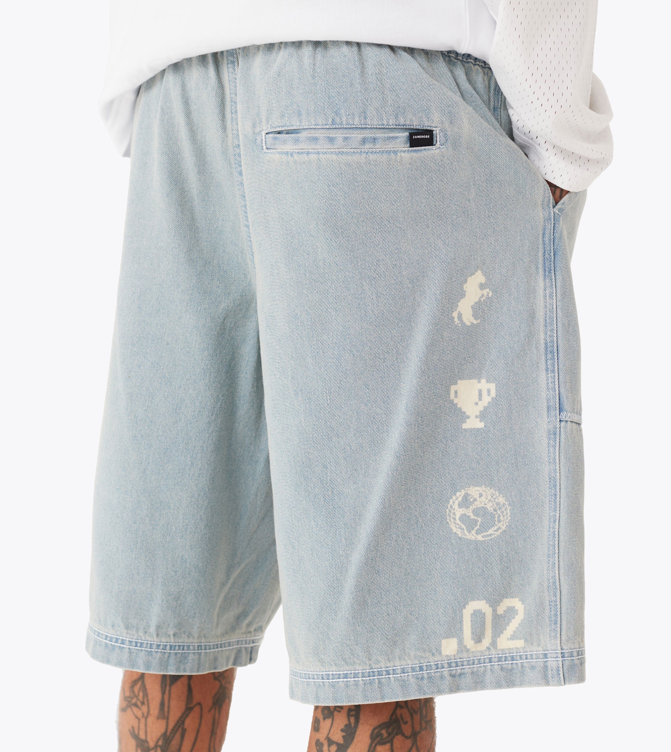 Design House Denim Short LT Blue