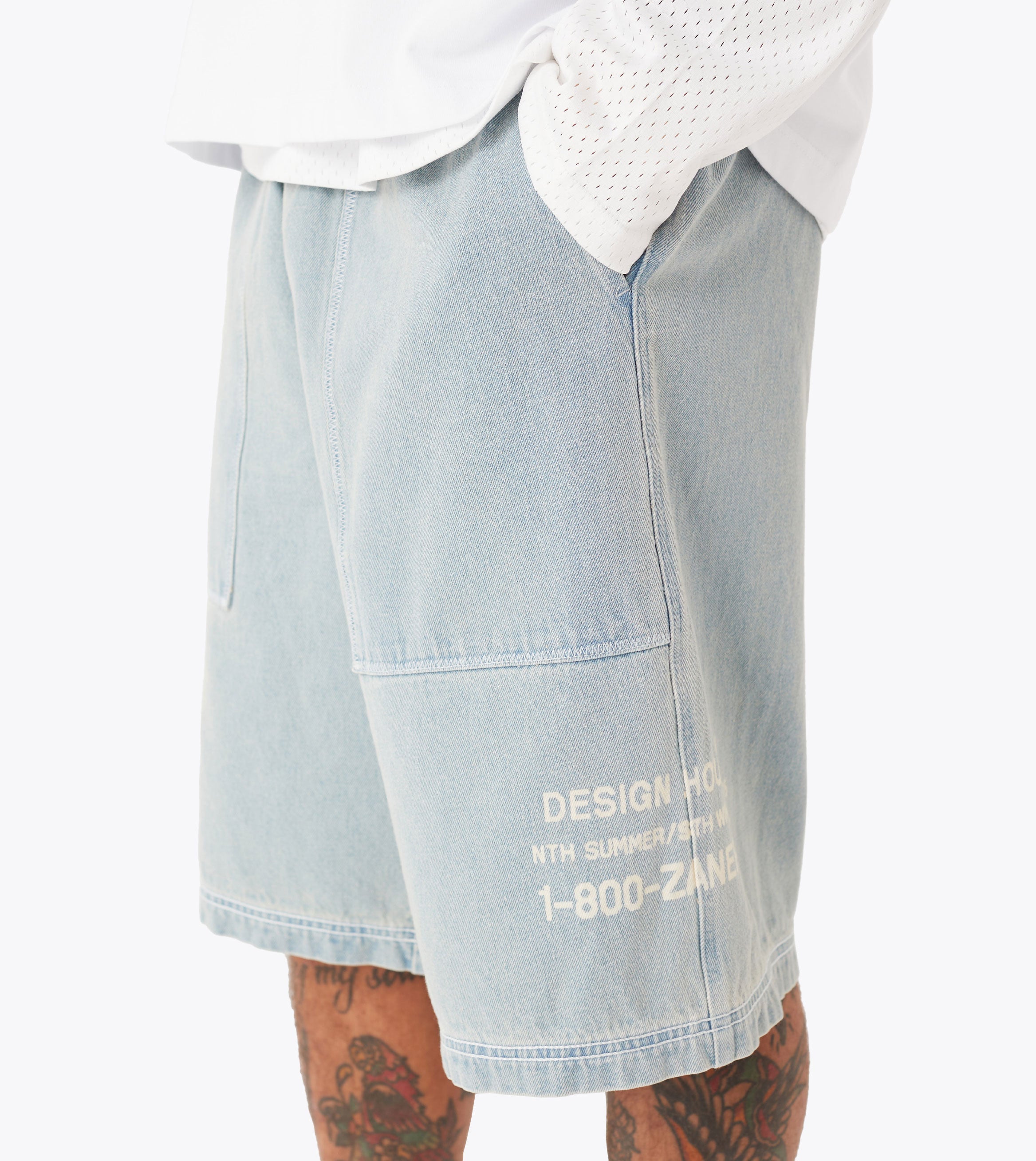 Design House Denim Short LT Blue