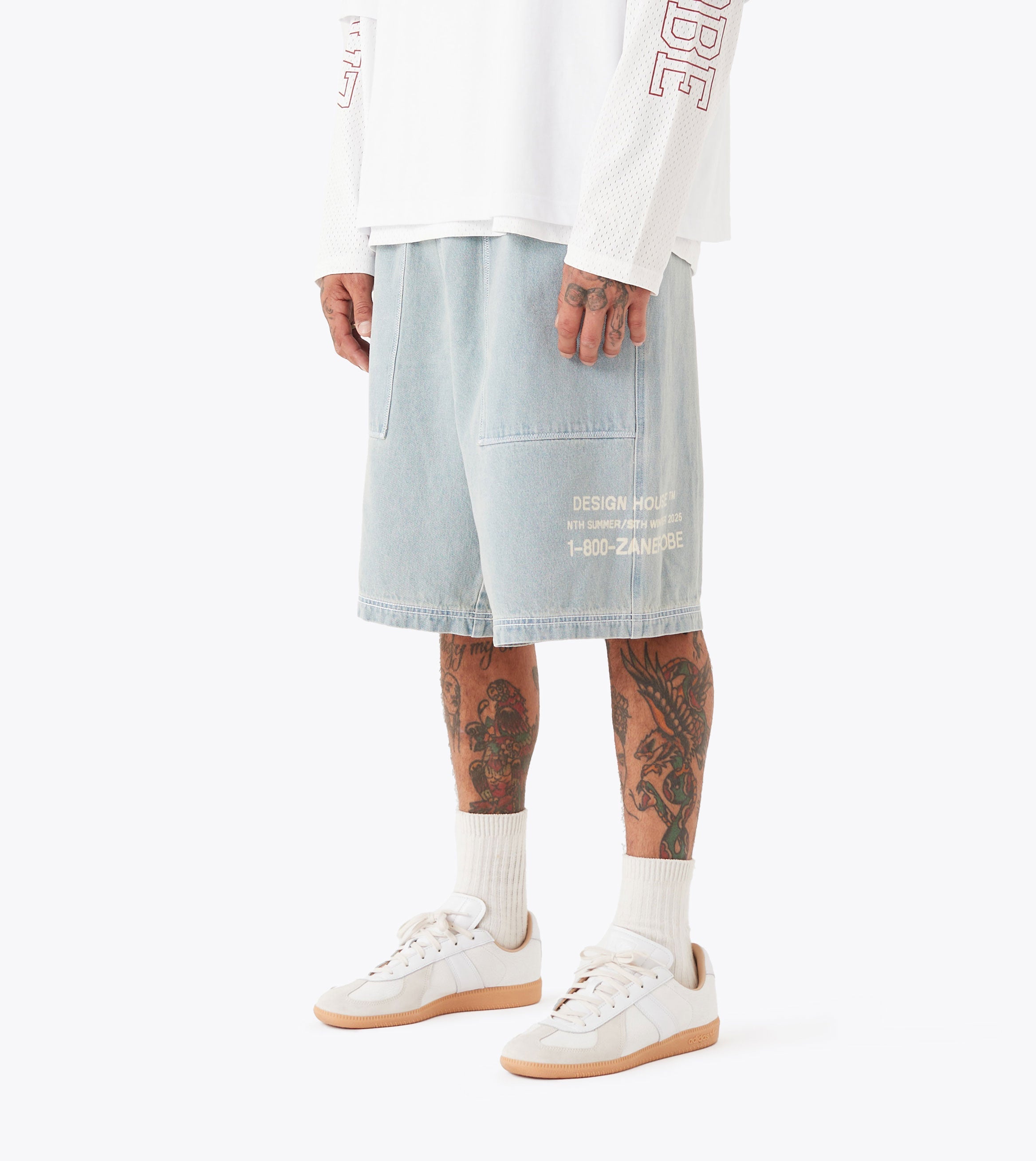 Design House Denim Short LT Blue