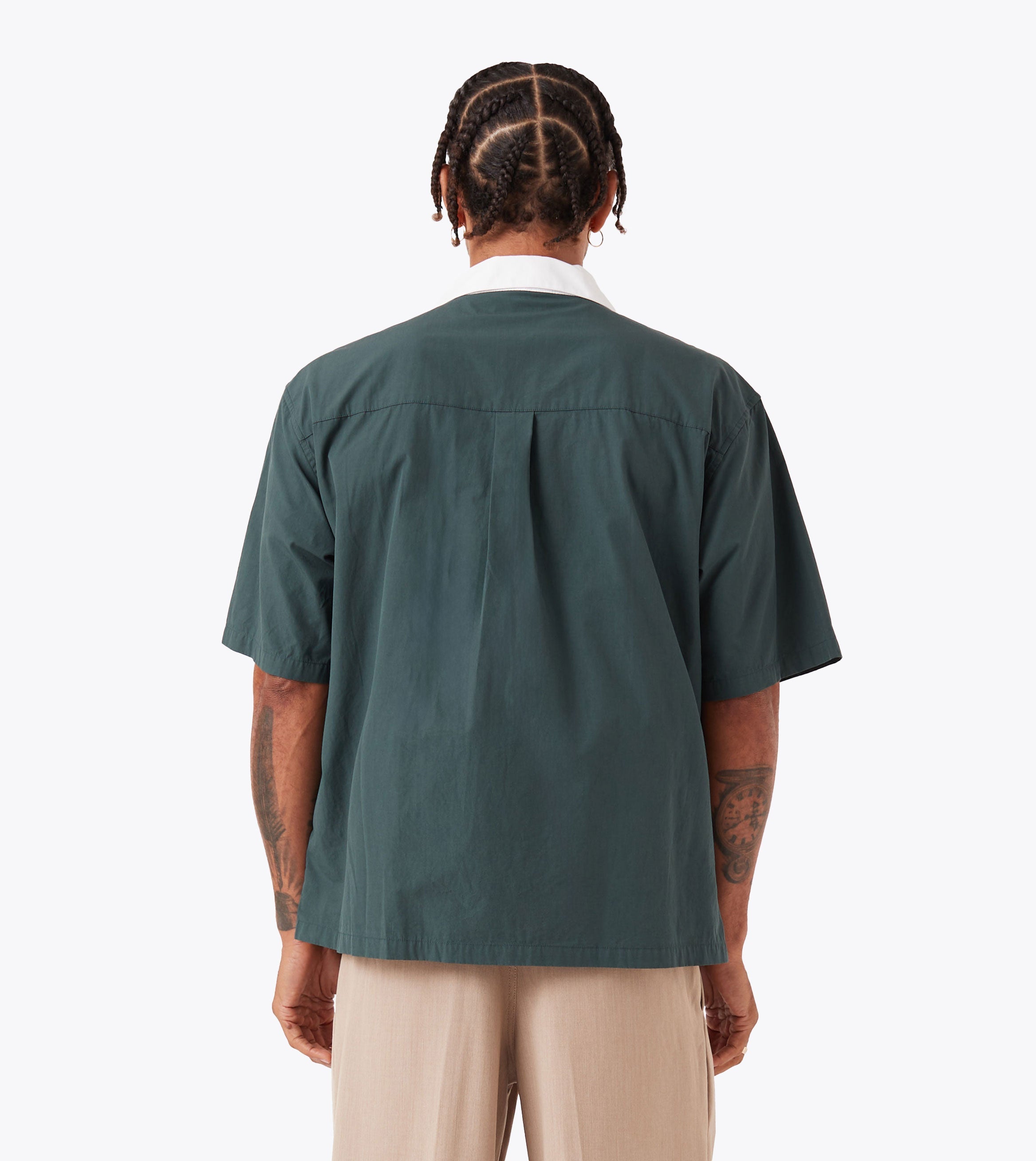 Design House SS Shirt Forest/White