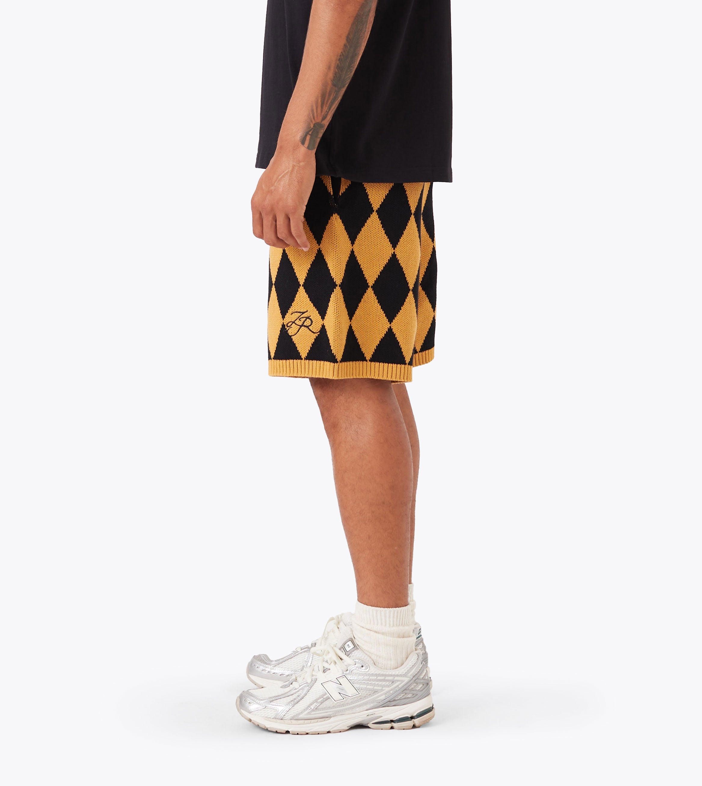 Diamond Knit Short Amber/Black