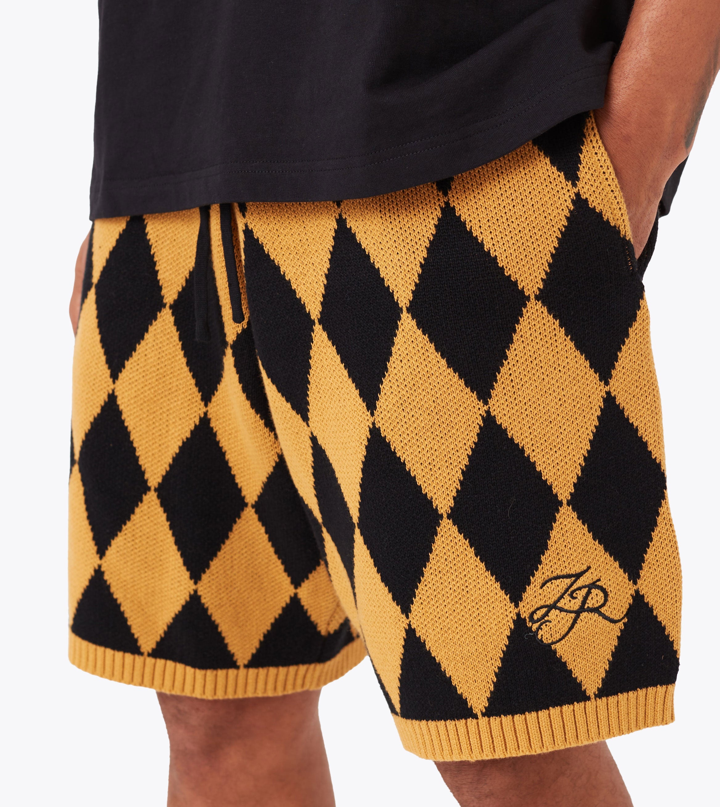 Diamond Knit Short Amber/Black