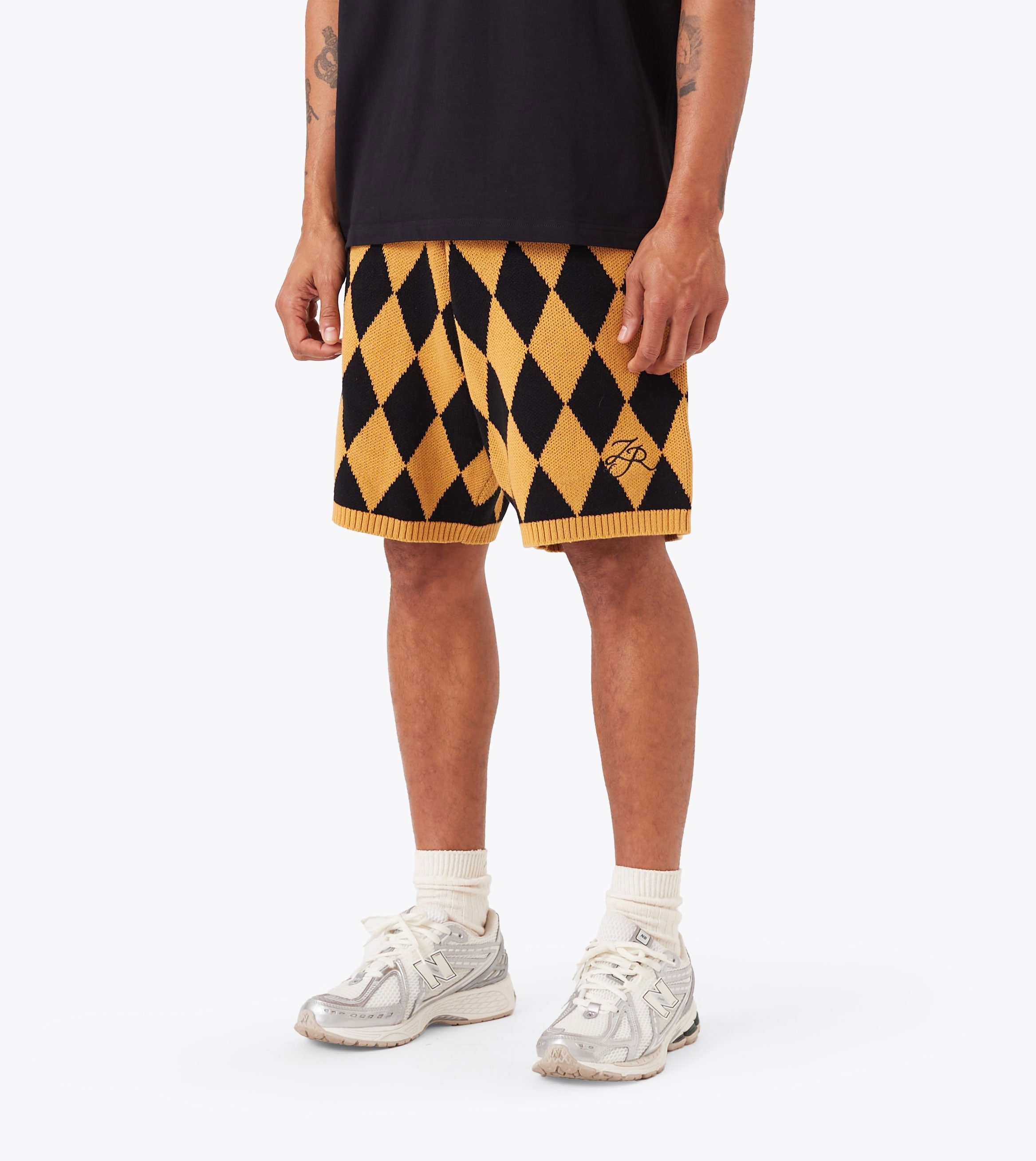 Diamond Knit Short Amber/Black