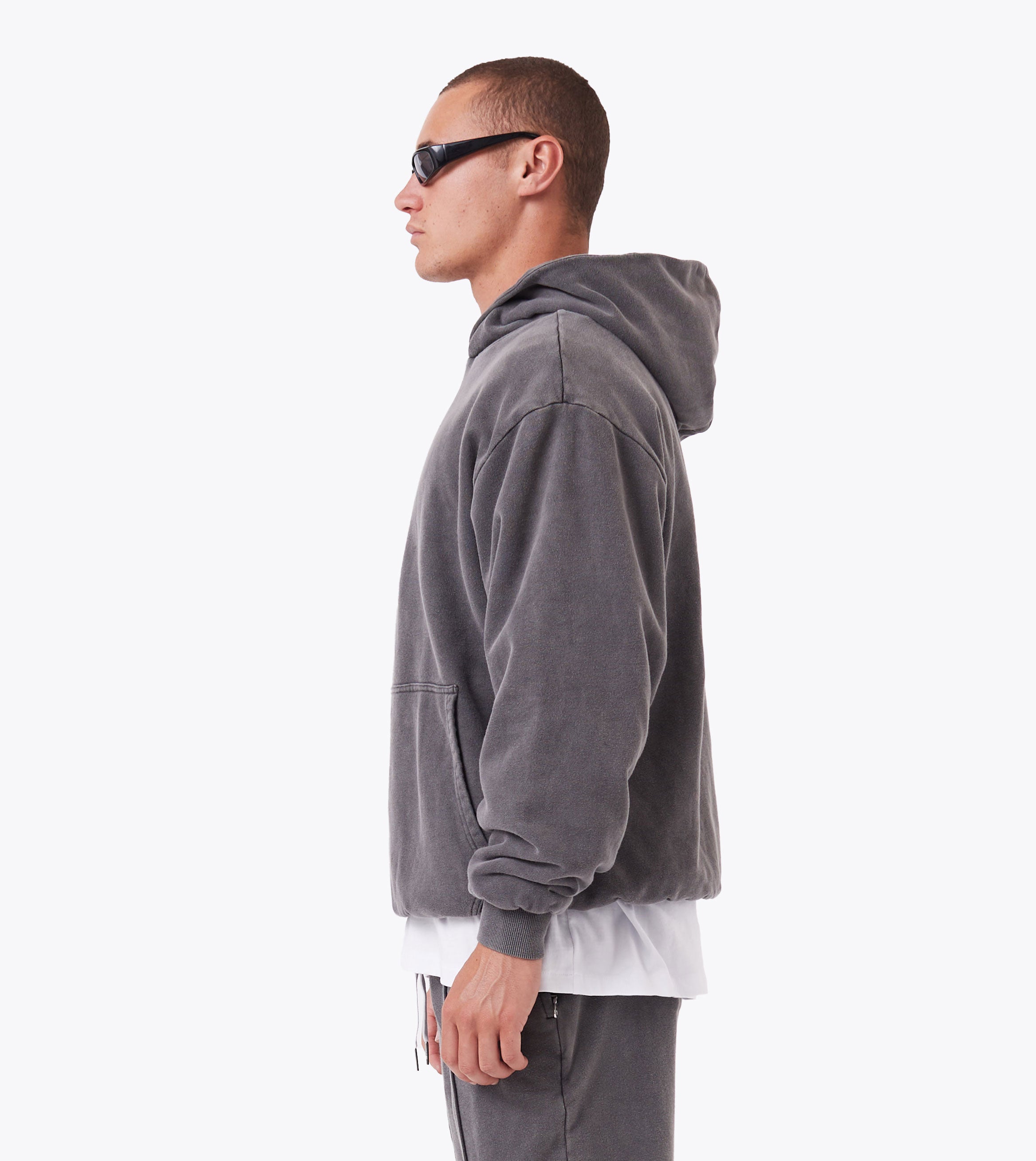 Double Down Hoodie Ash Grey