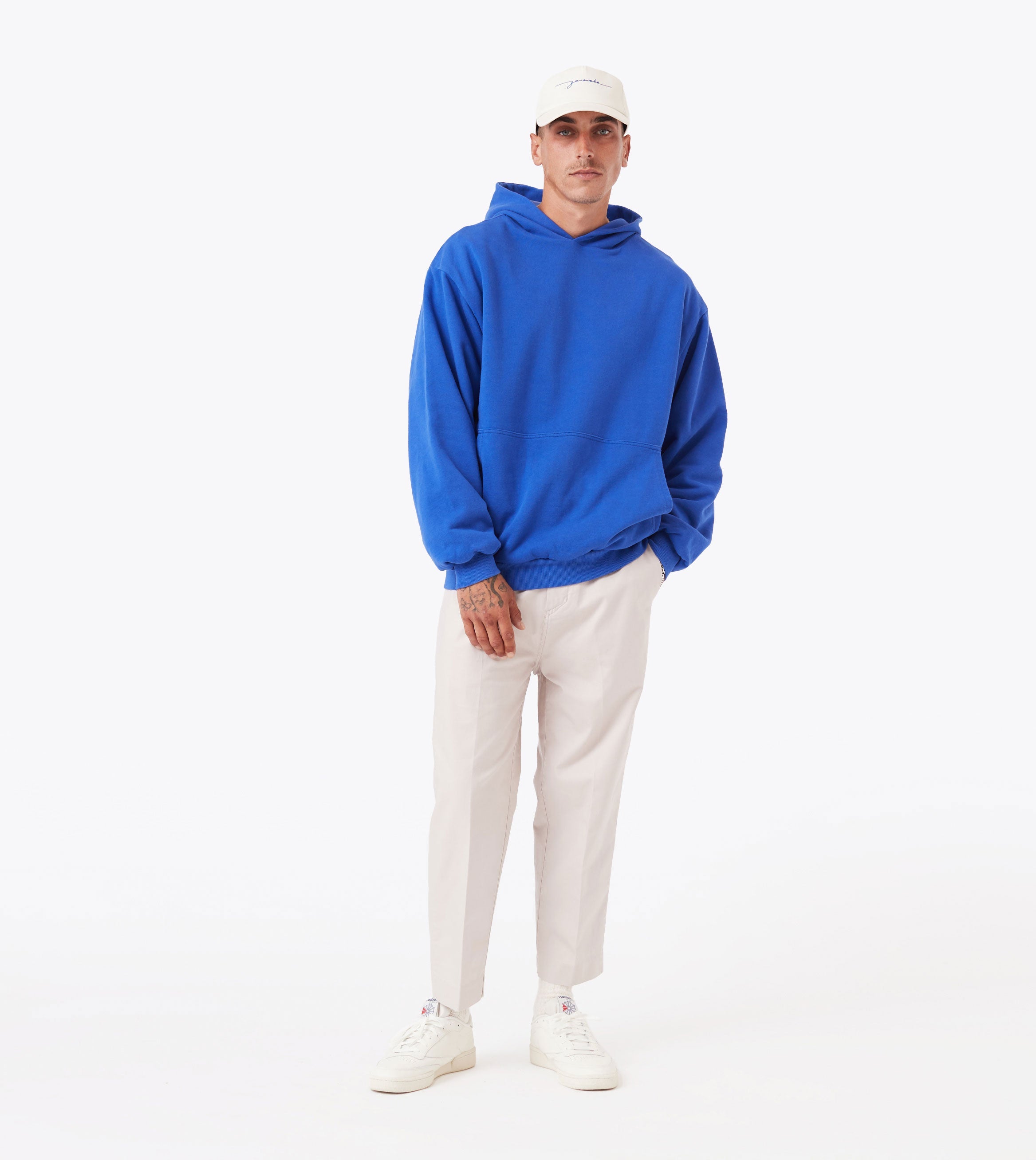 Double Down Hood Cobalt Blue