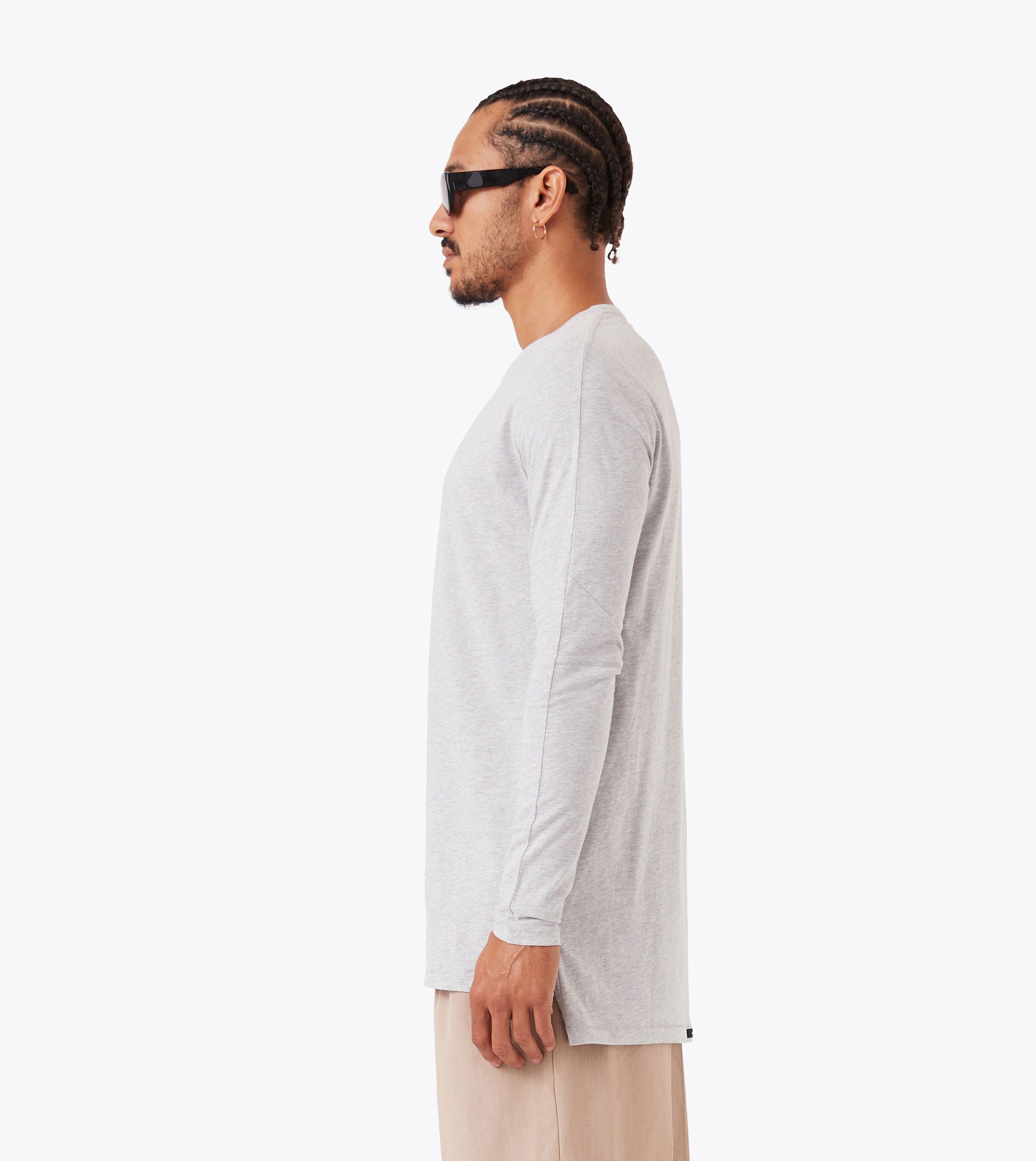 Flintlock LS Tee Grey Marle